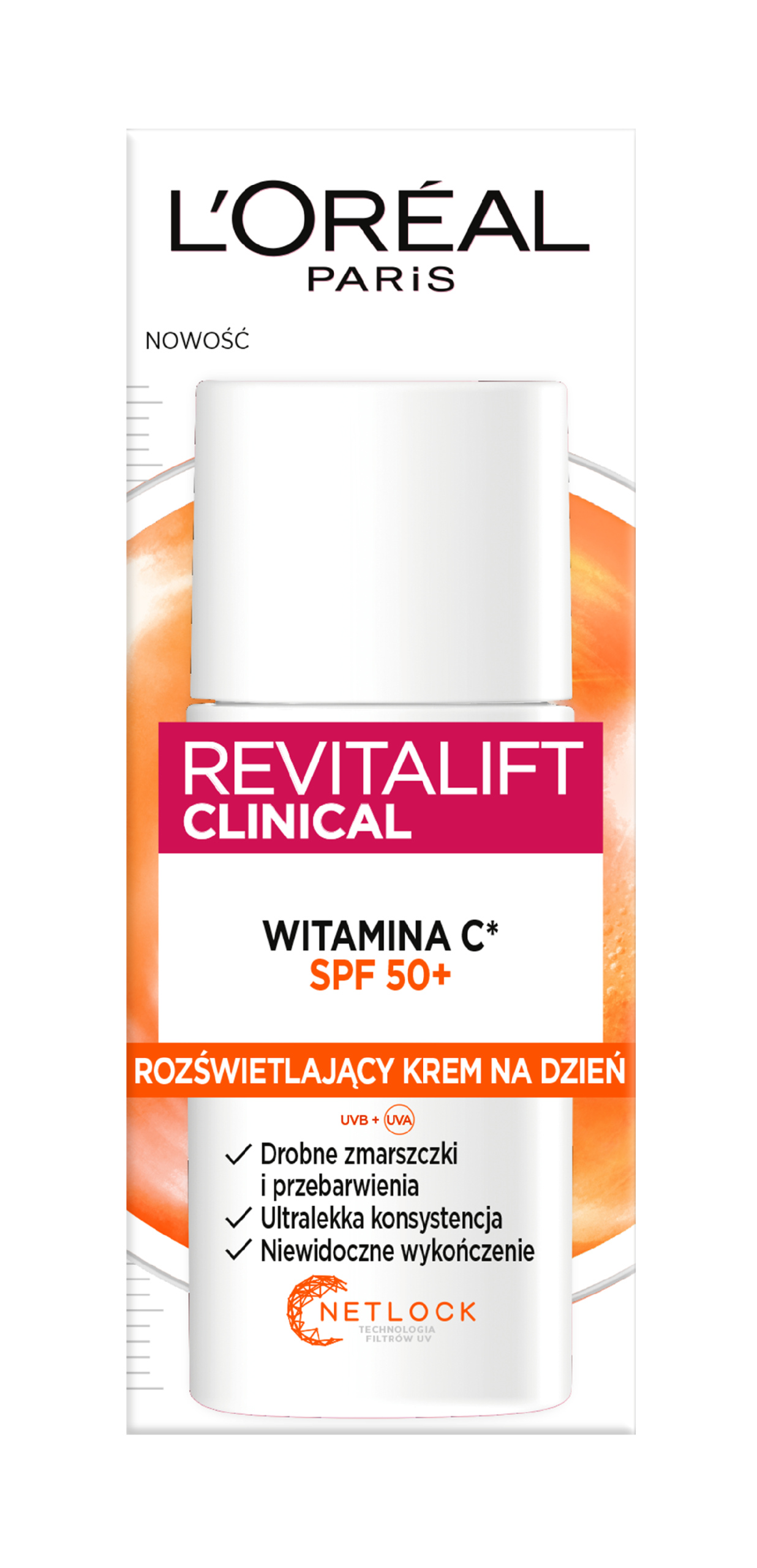 L'Oréal Paris Revitalift Clinical Rozjasňující krém s vitamínem C SPF50