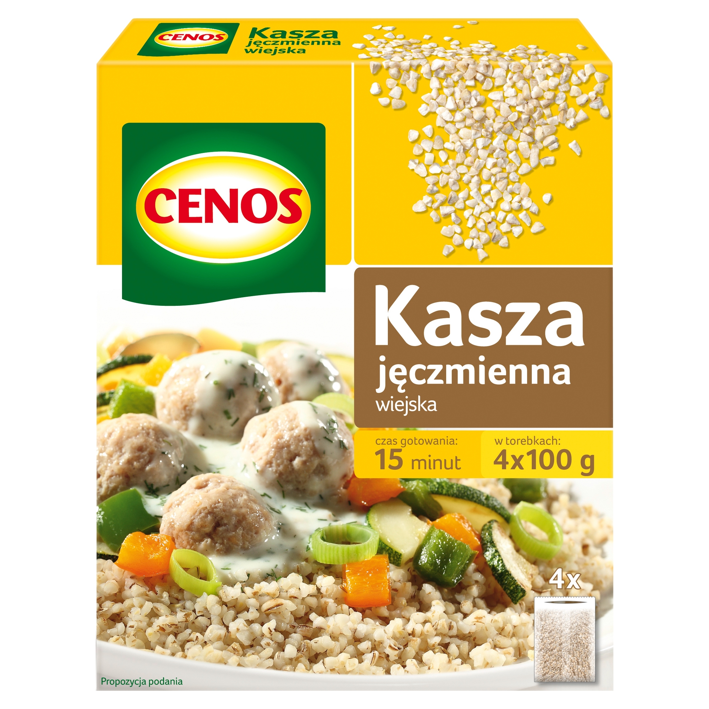 Cenos Venkovská ječná kaše 400 g (4 x 100 g)