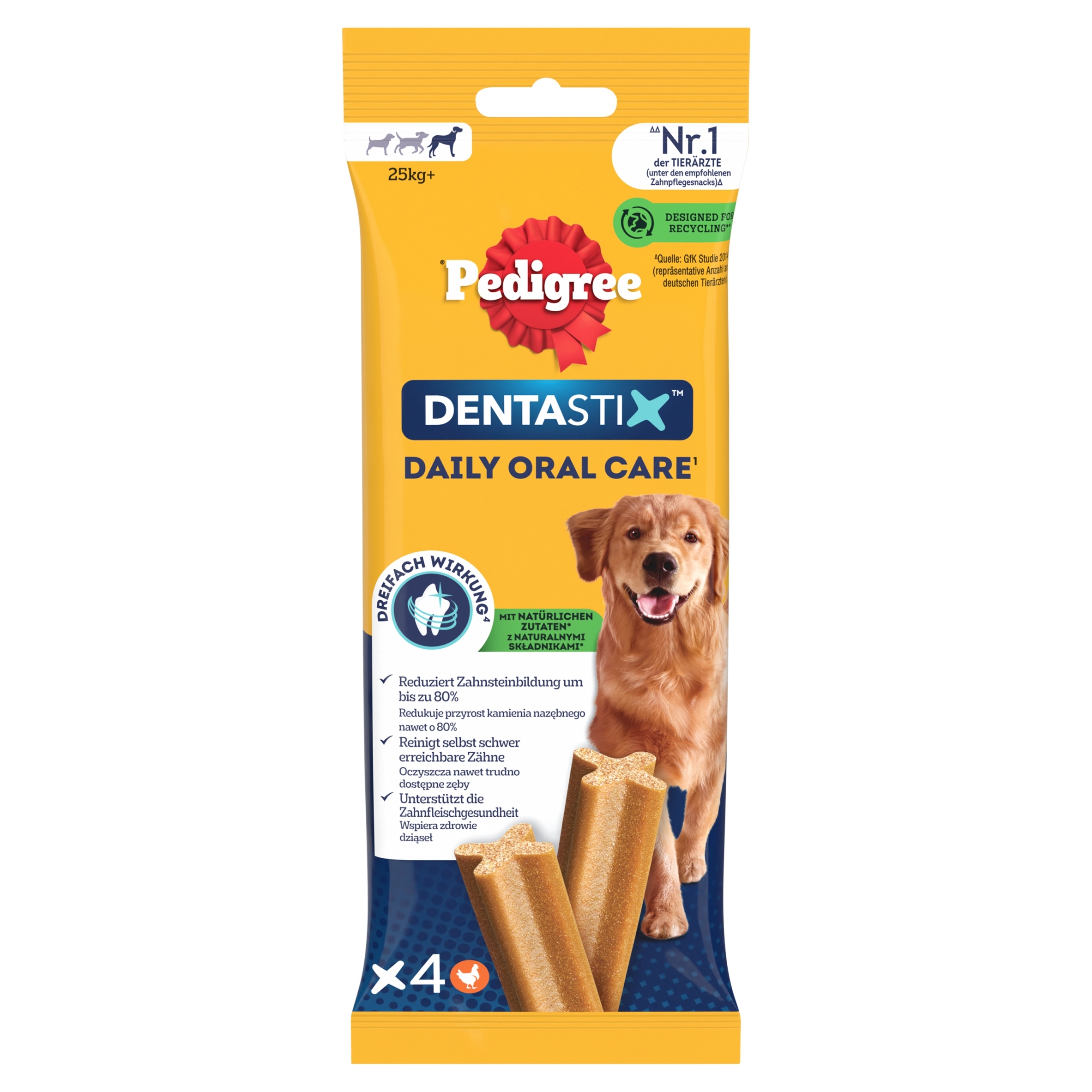 Levně Pedigree Denta Stix Velká plemena Pamlsek pro psy (7 kusů)