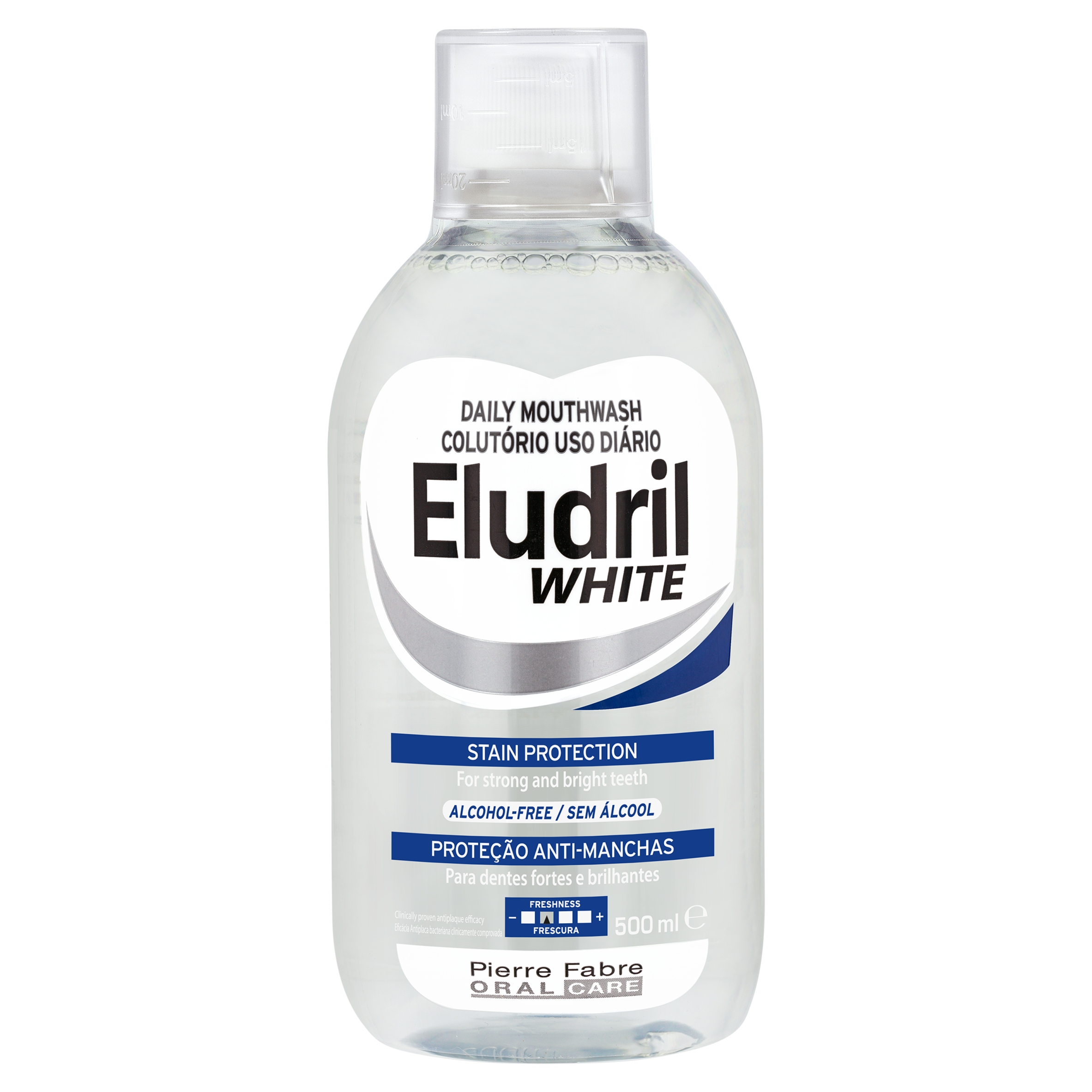 Eludril White 500ml płyn do płukania wybielający na przebarwienia
