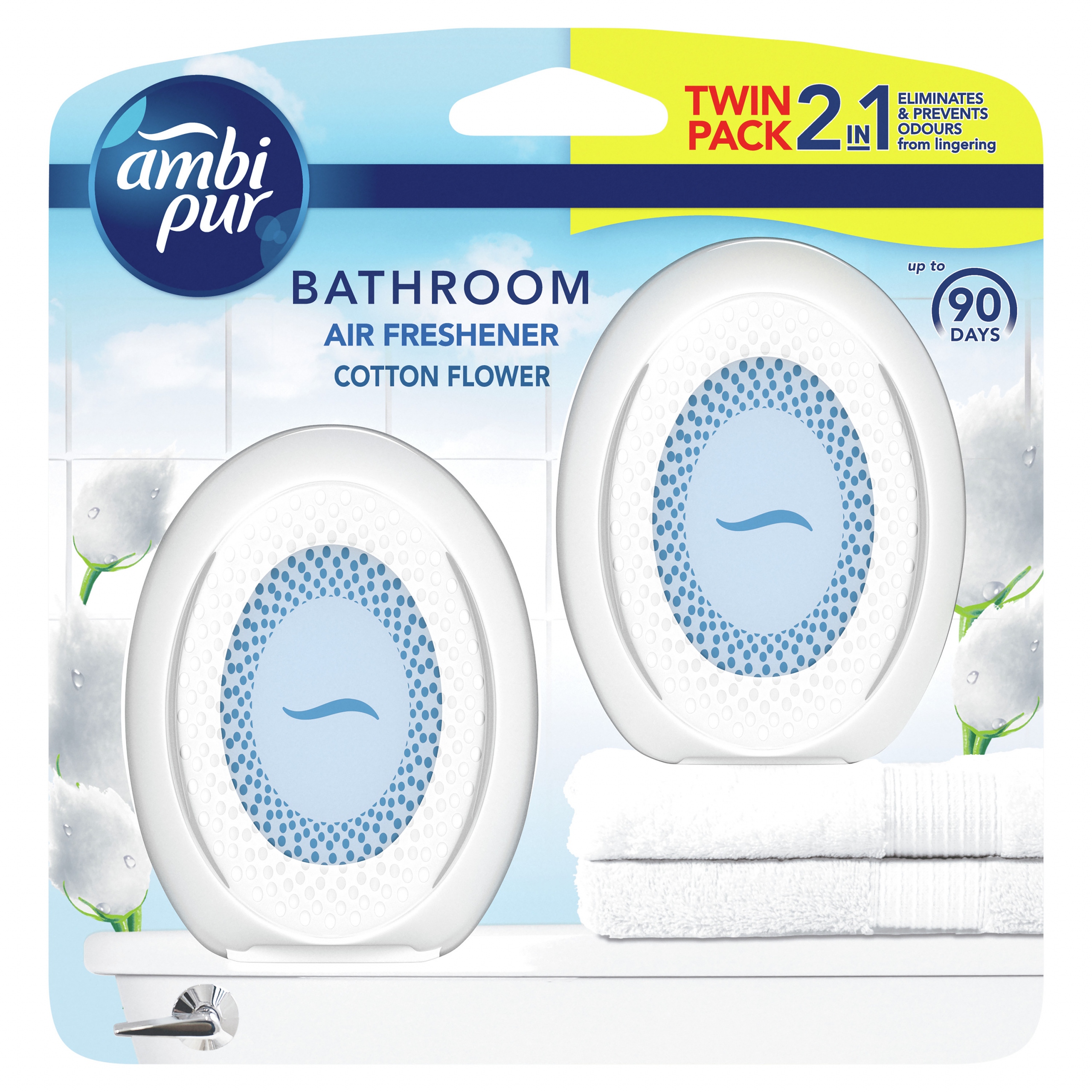 

Ambi Pur odświeżacz do łazienki Cotton 2x7,5ml