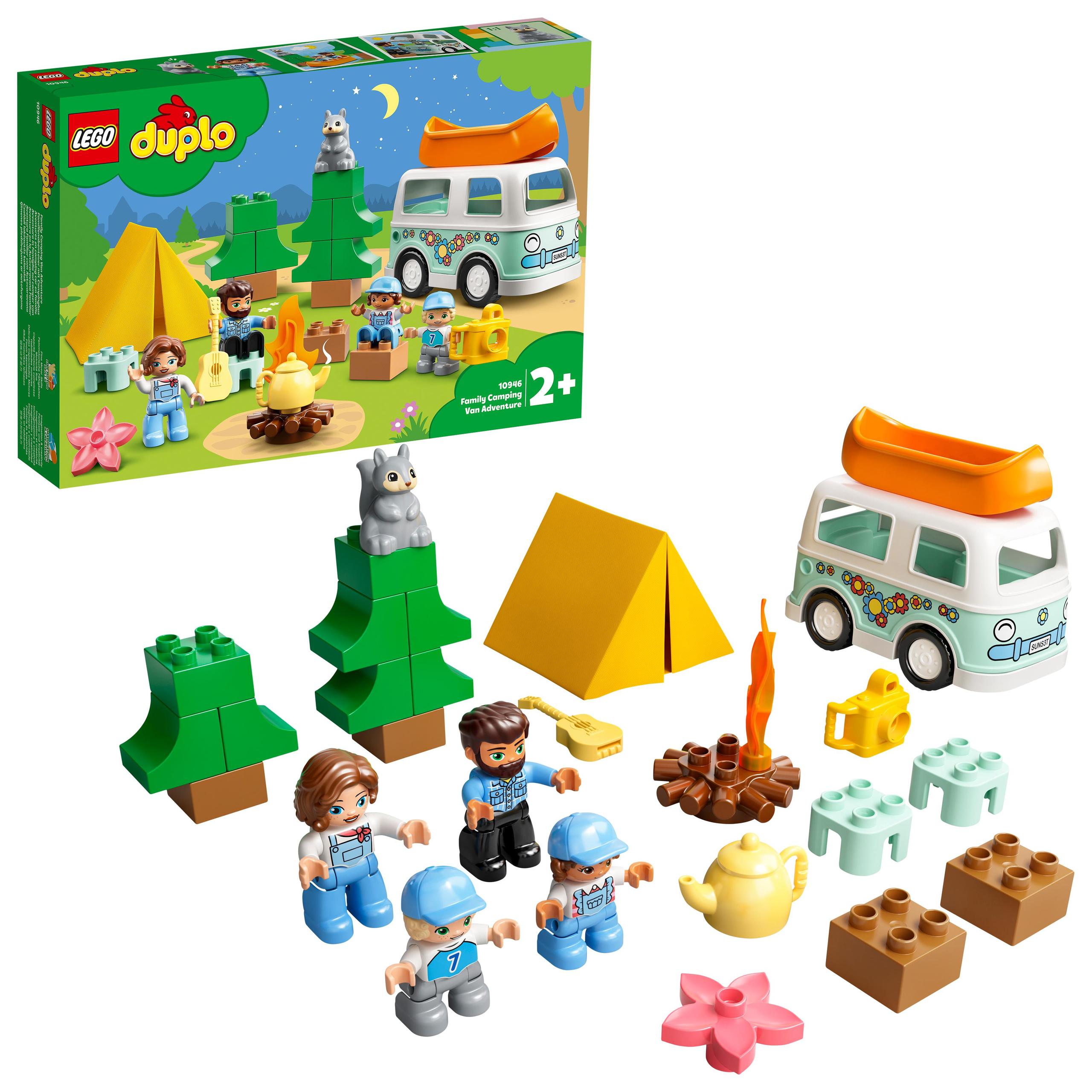 Lego Duplo 10946 Rodinné kempování Stavebnice Stan Kamper Ognisko Nové