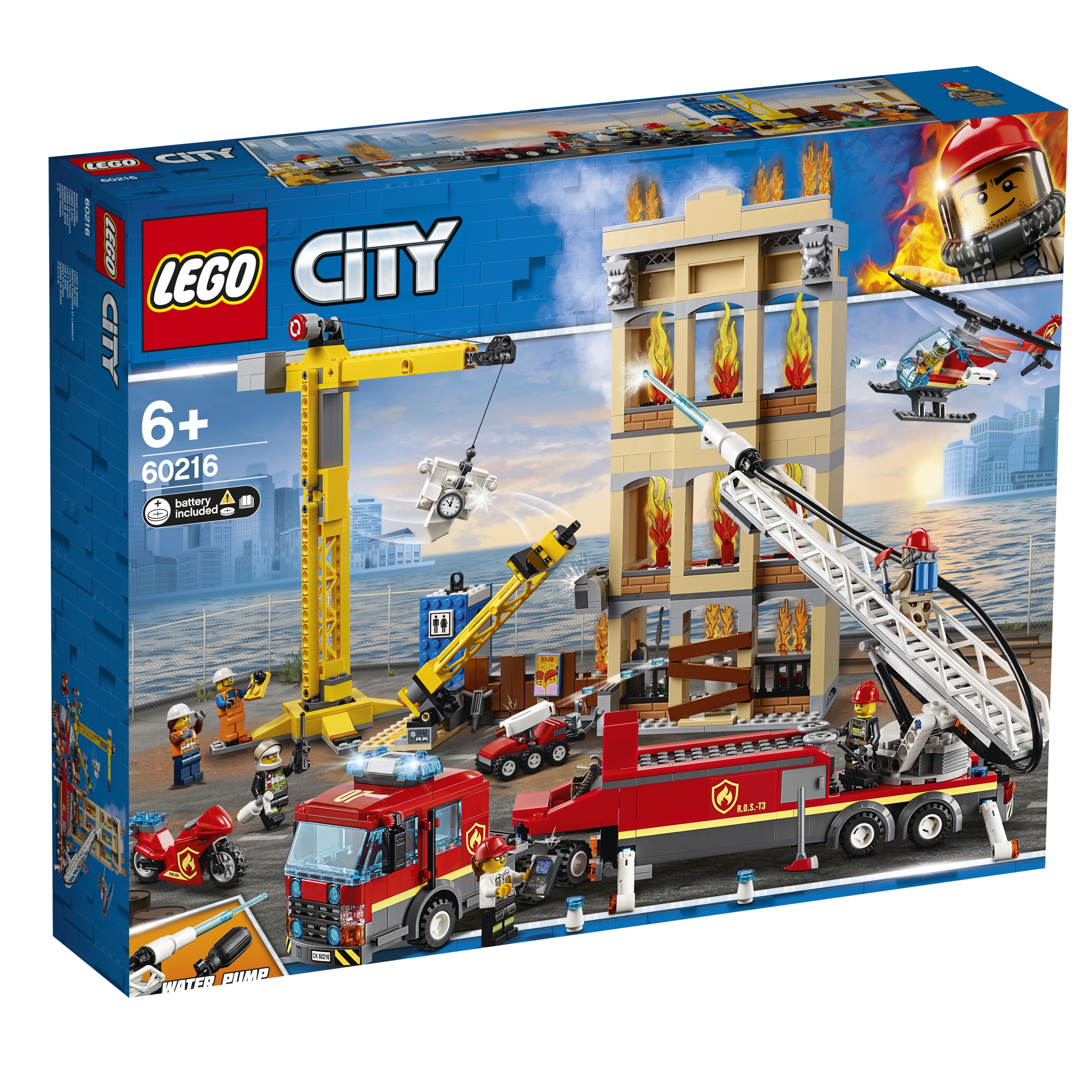 Lego City Zestaw Straż pożarna w śródmieściu 60216