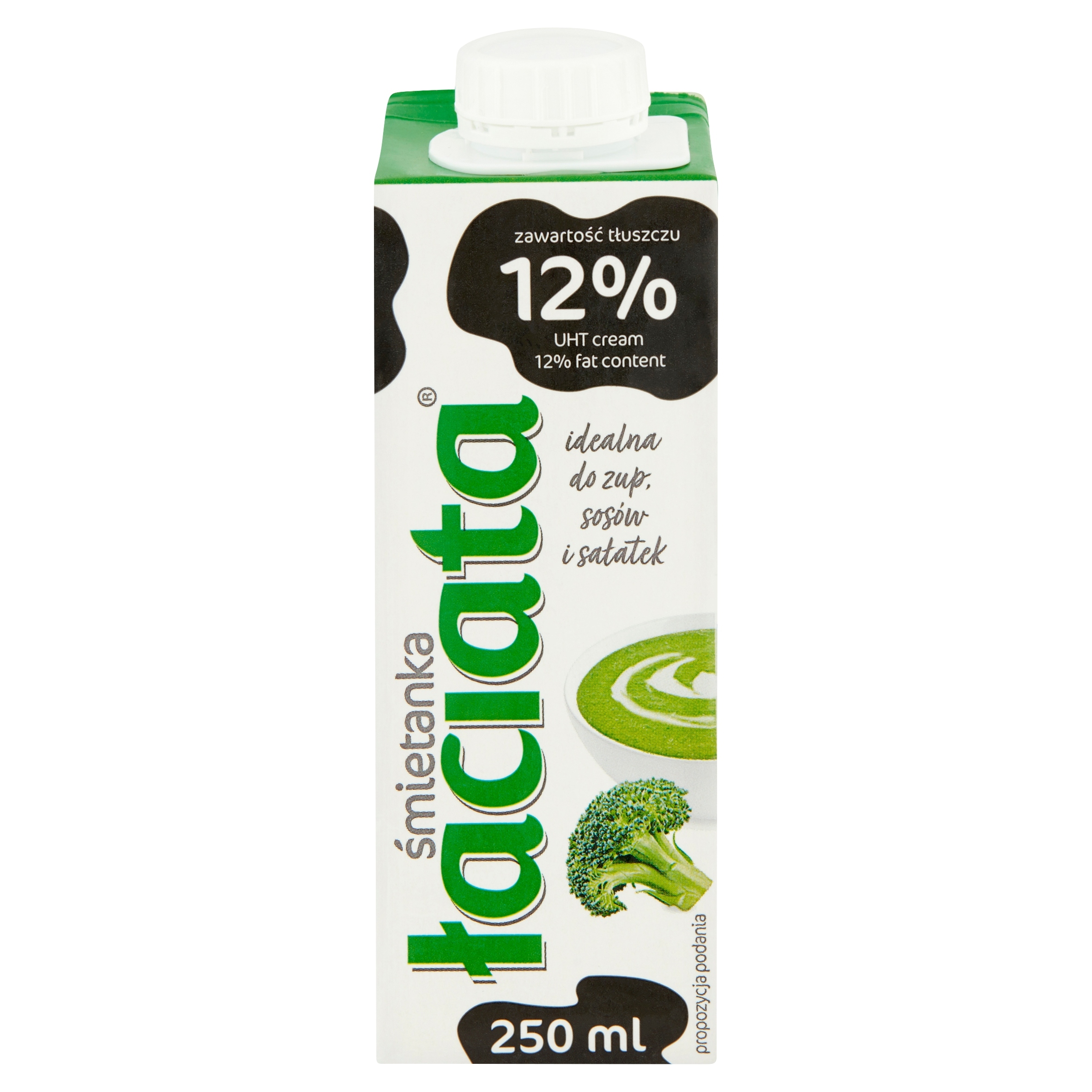 Łaciata smetana 12% 0,25 l Uht Mlekpol