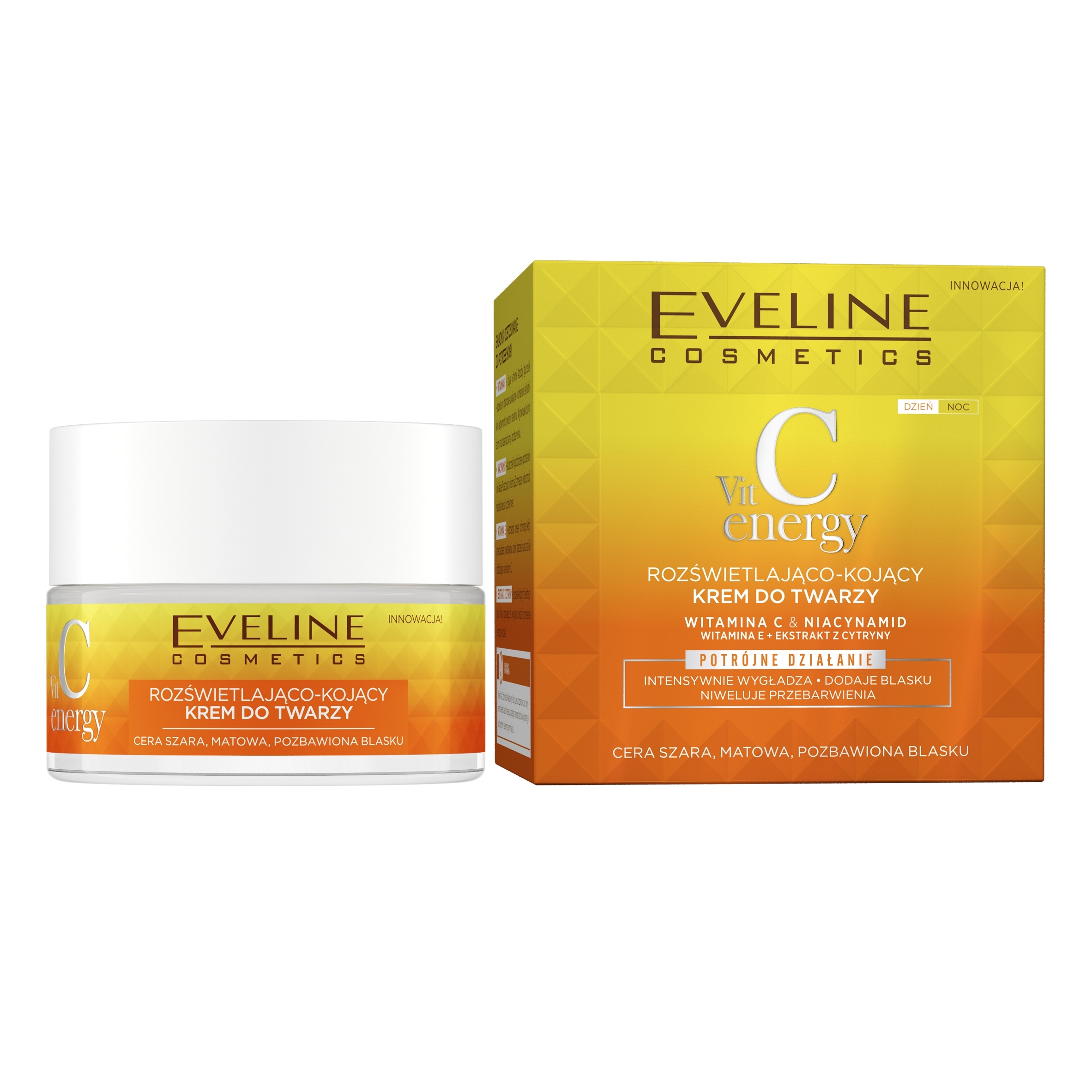 Eveline Vit C Energy Rozświetlającokojący krem 13564767257 Allegro.pl