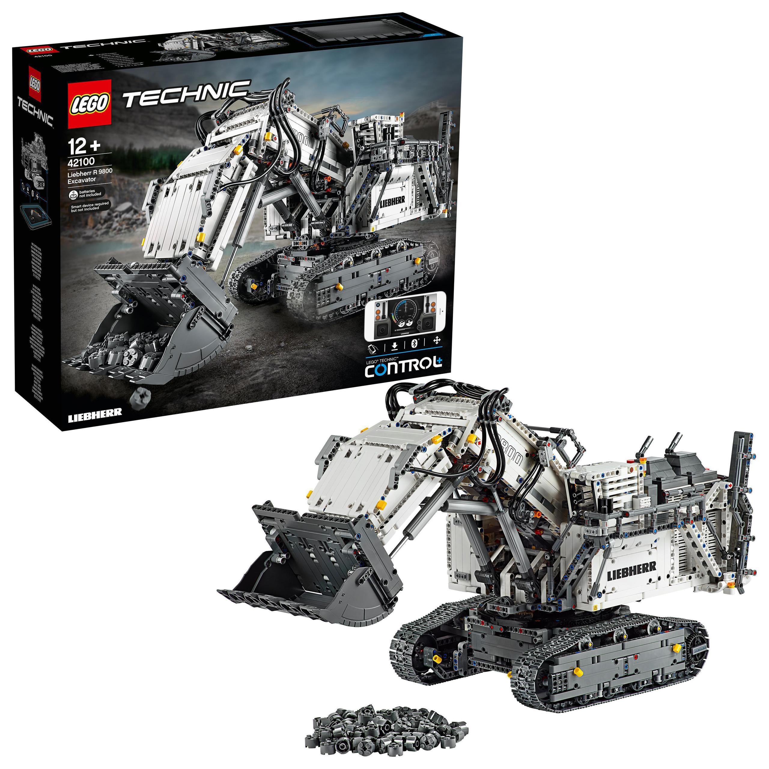 Klocki Lego Technic Zestaw Koparka Liebherr R 9800 Sterowana Rc 42100