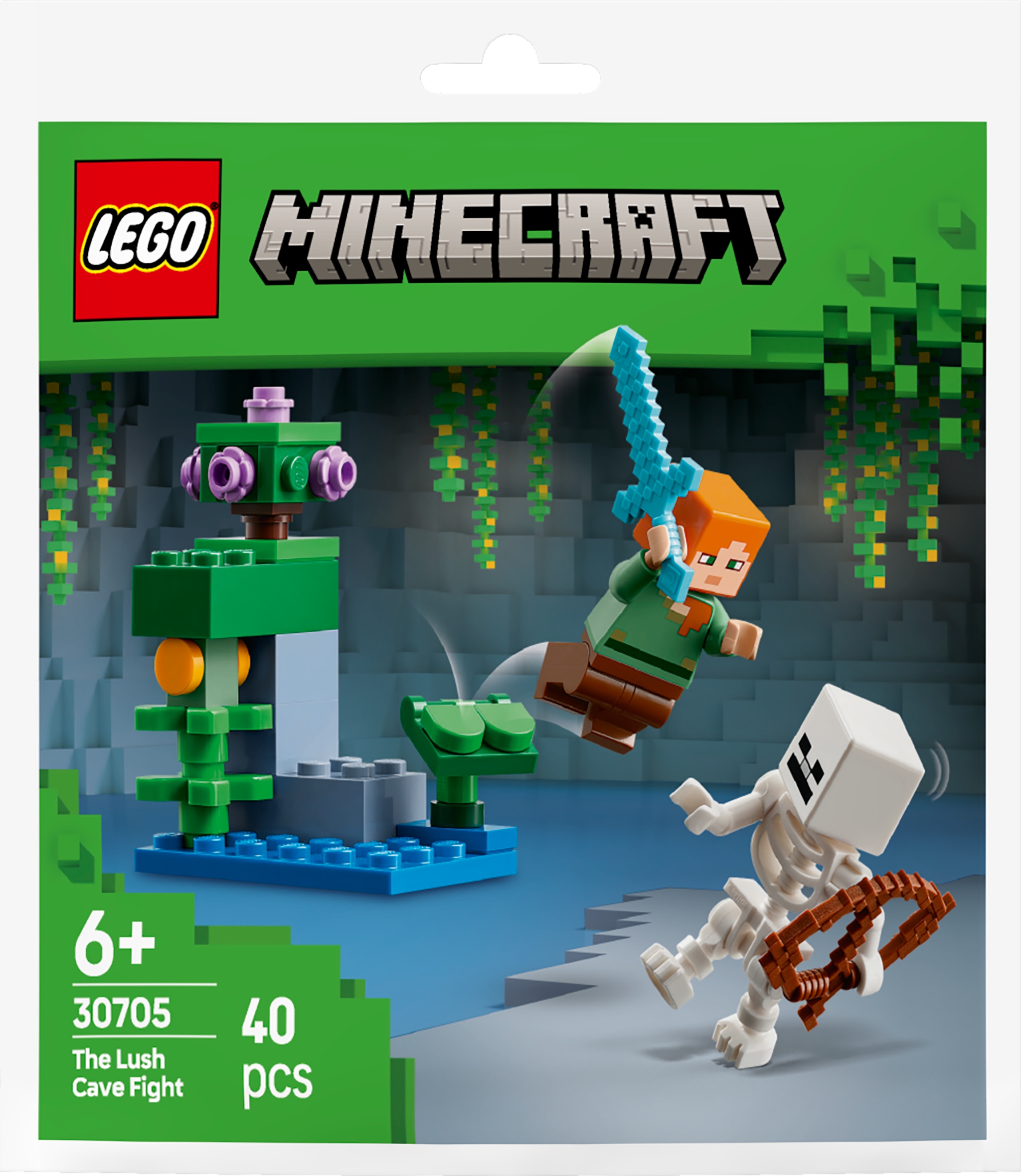 Lego 30705 Minecraft Boj v bujné jeskyni Stavebnice Nové jako dárek
