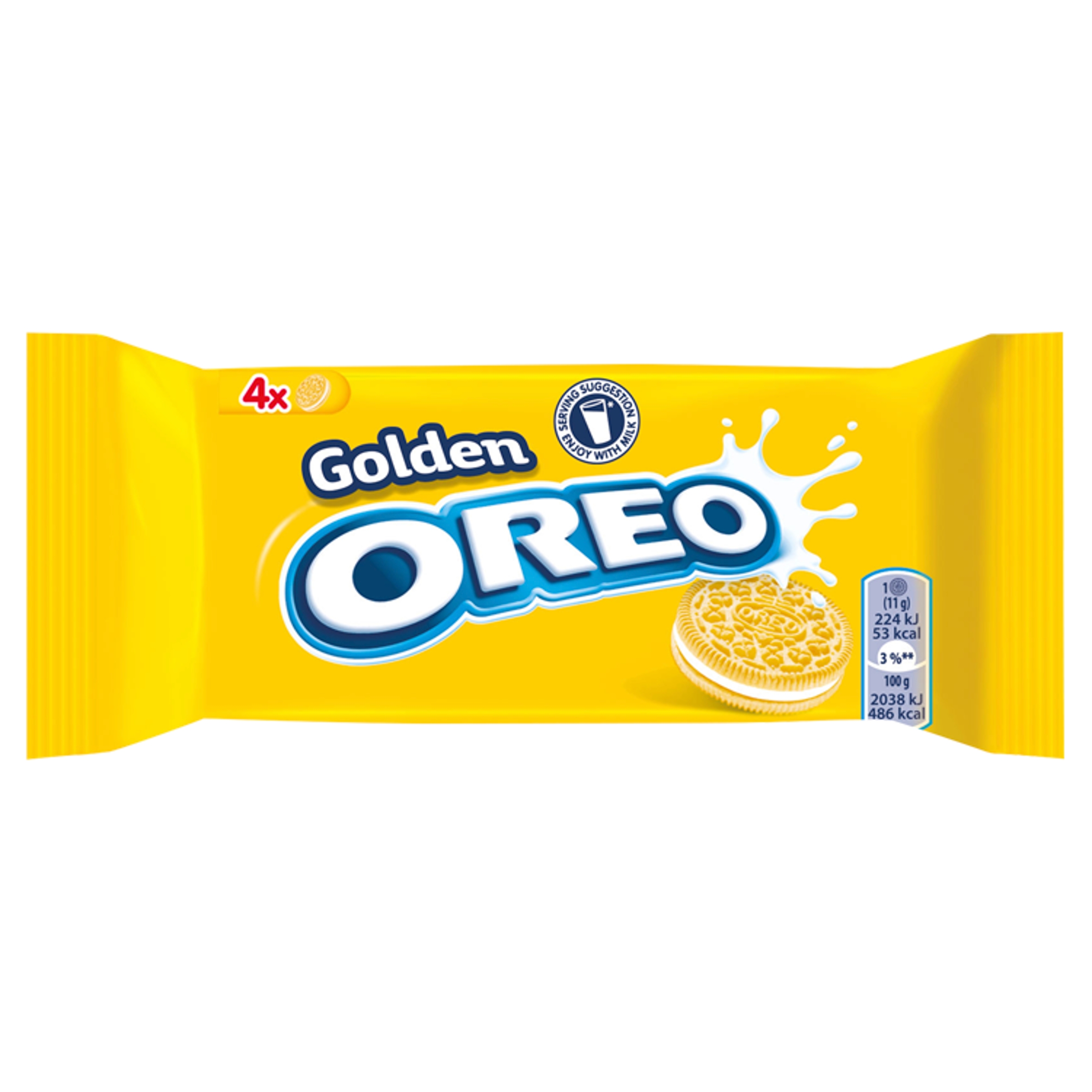 Levně Sada Oreo Golden Sušenky s náplní s vanilkovou příchutí 44 g 32 kusů
