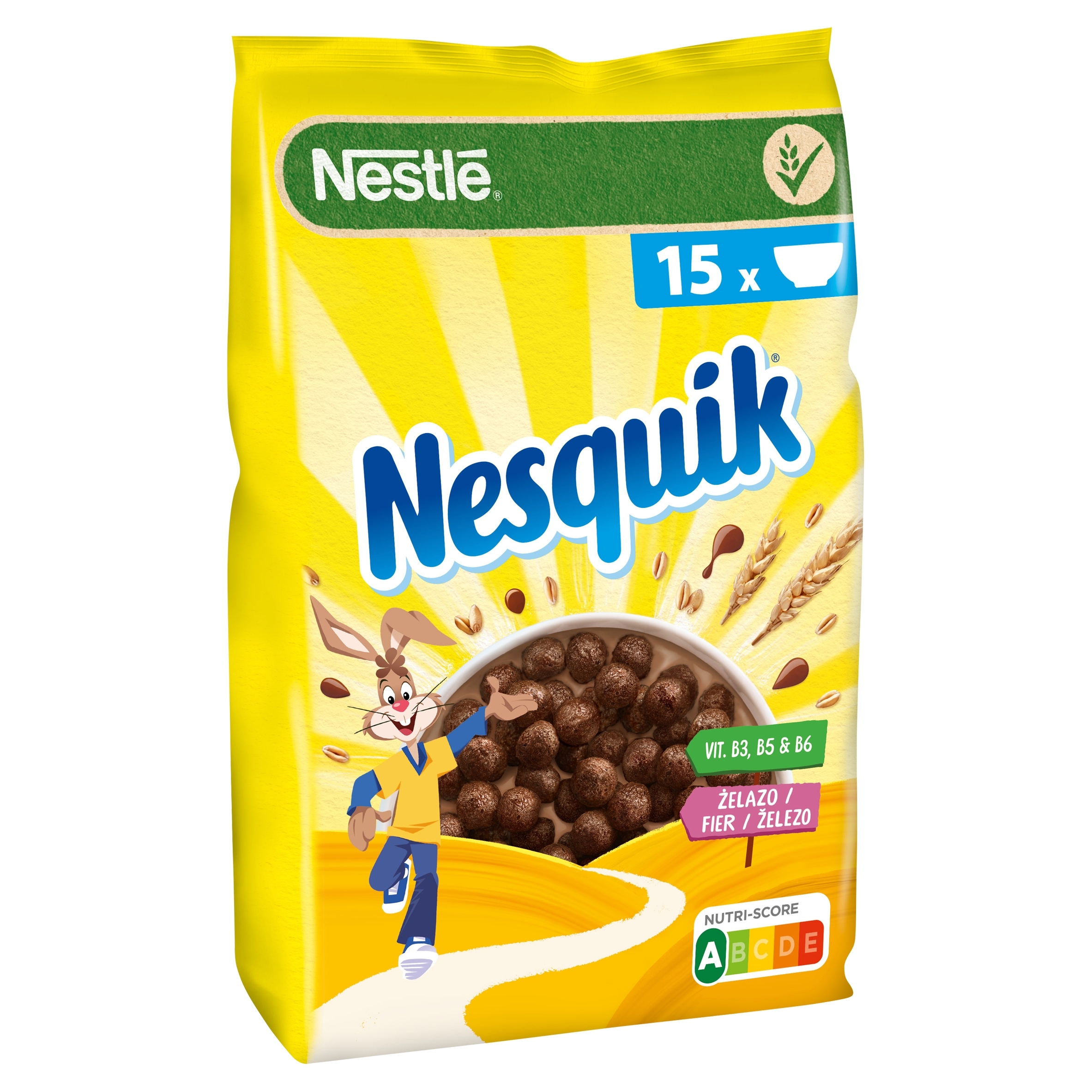 Levně 3X Nestlé Nesquik Obilné kuličky s čokoládovou příchutí 450 g