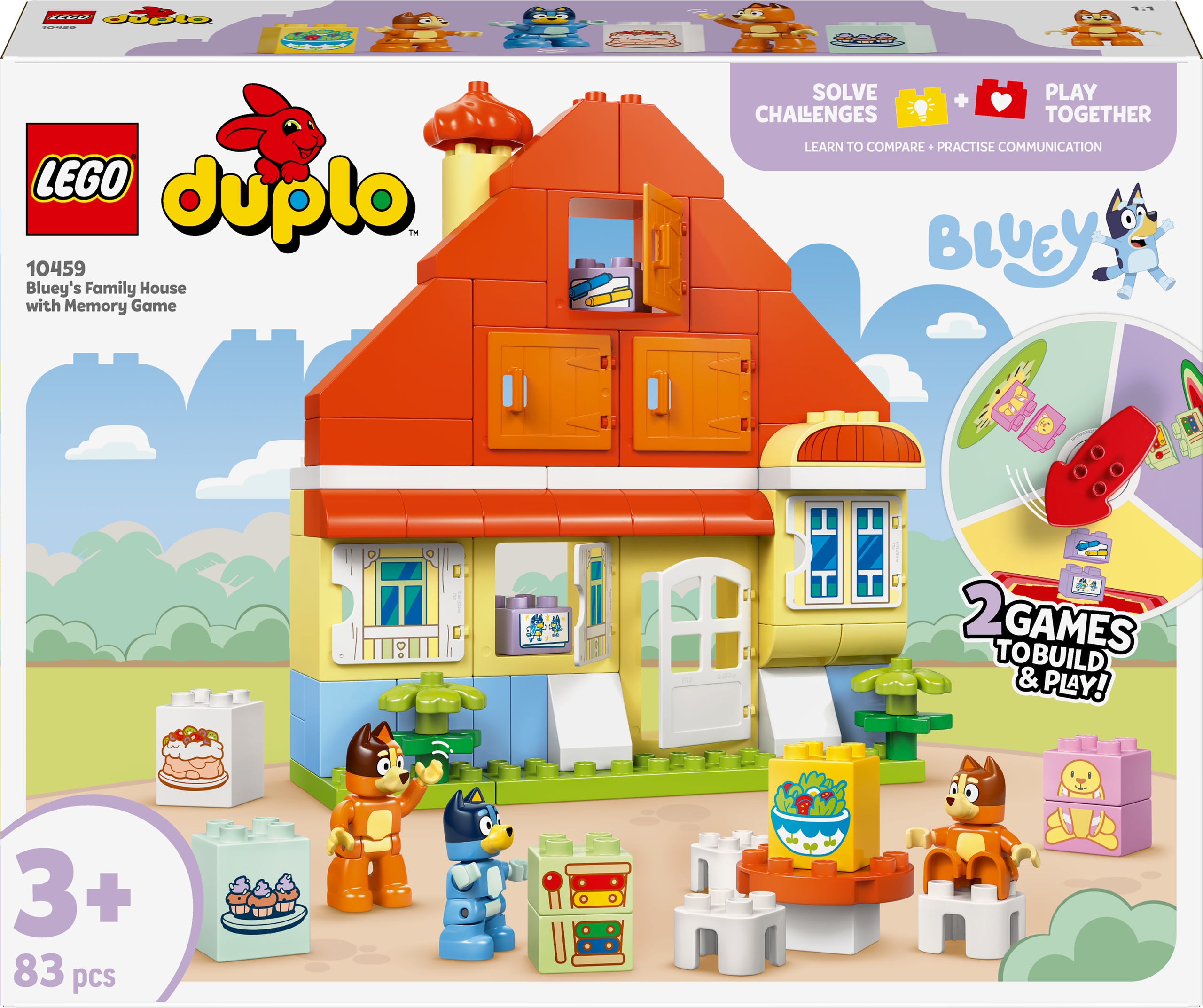 Lego Duplo Bluey 10459 Rodinný dům Bluey s pexesem