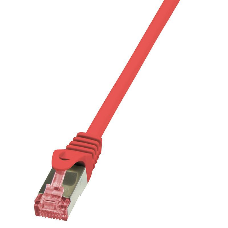 Logilink CQ2024S Patchcord Cat.6 S/ftp Pimf PrimeLine 0,5m, czerwony
