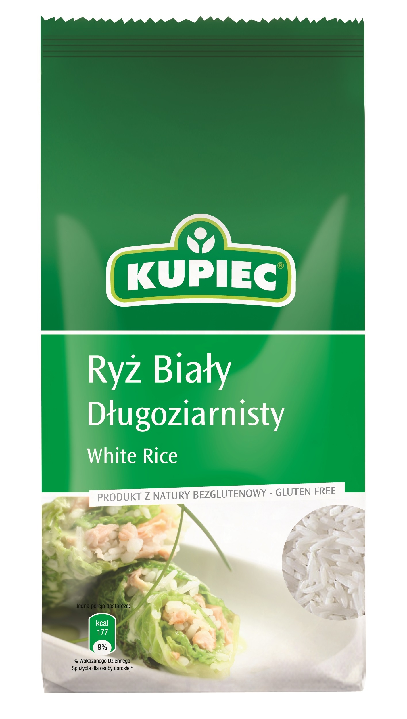 Kupiec Bílá rýže (fólie) 1 kg