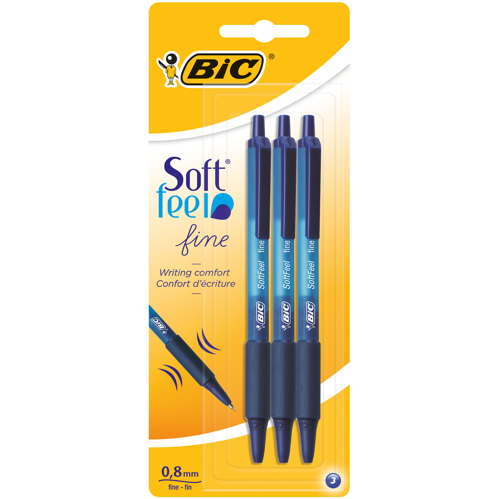 

Długopis Soft Feel Niebieski 3szt Bic