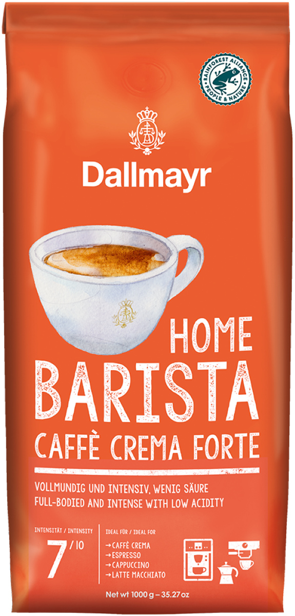 Kawa ziarnista mieszana Dallmayr Home Barista Caffe Crema Forte 1000 g