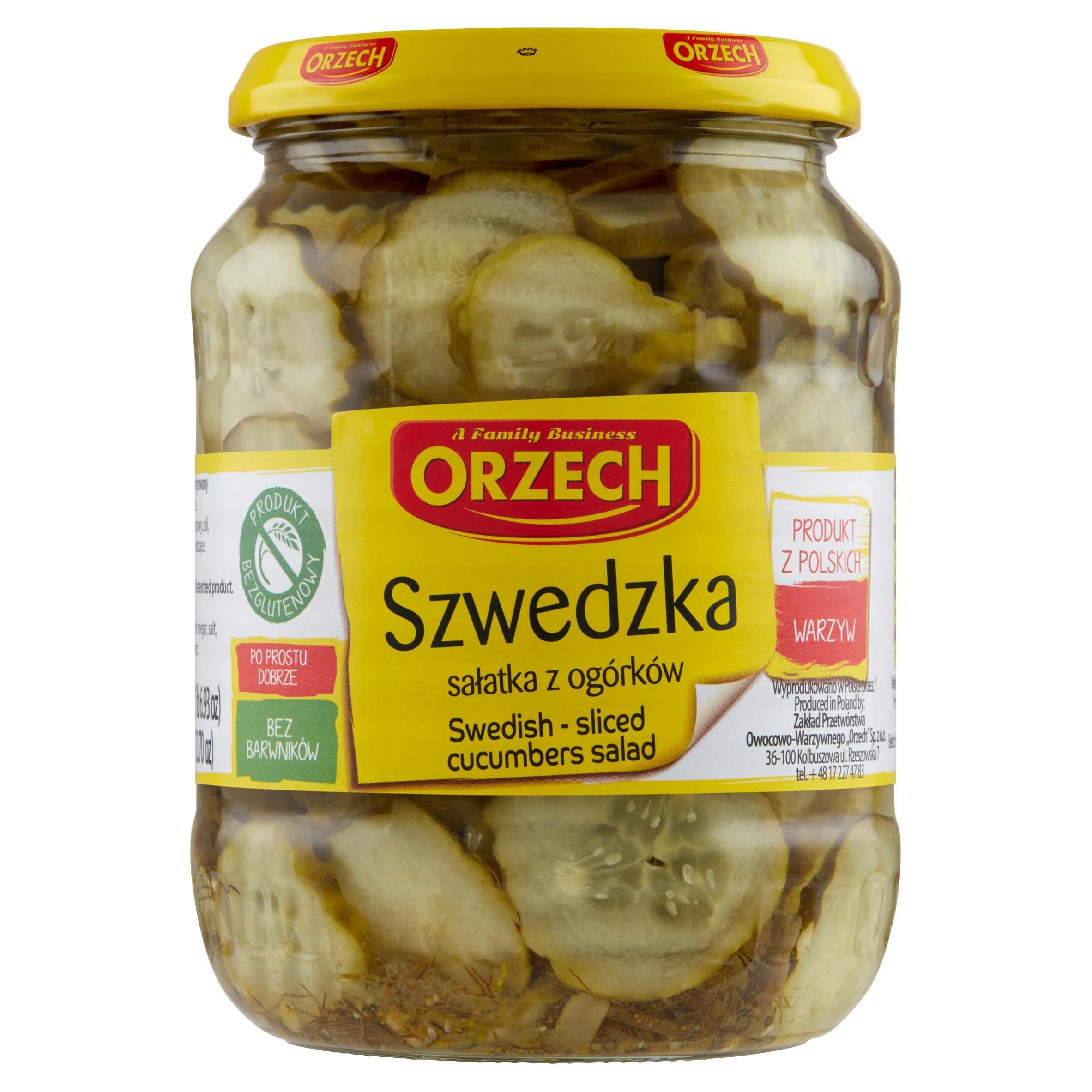 Levně 5 x Švédský ořechový salát z okurek 650 g