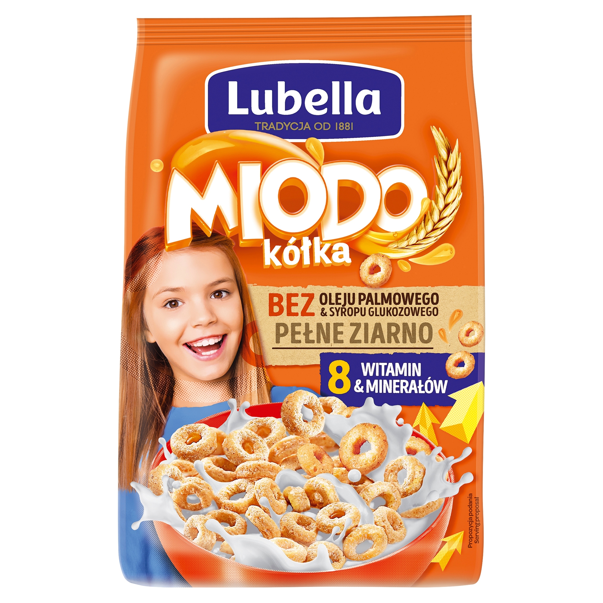 Levně 5 x Lubella Mlékovky Obilné kroužky s medem 500 g