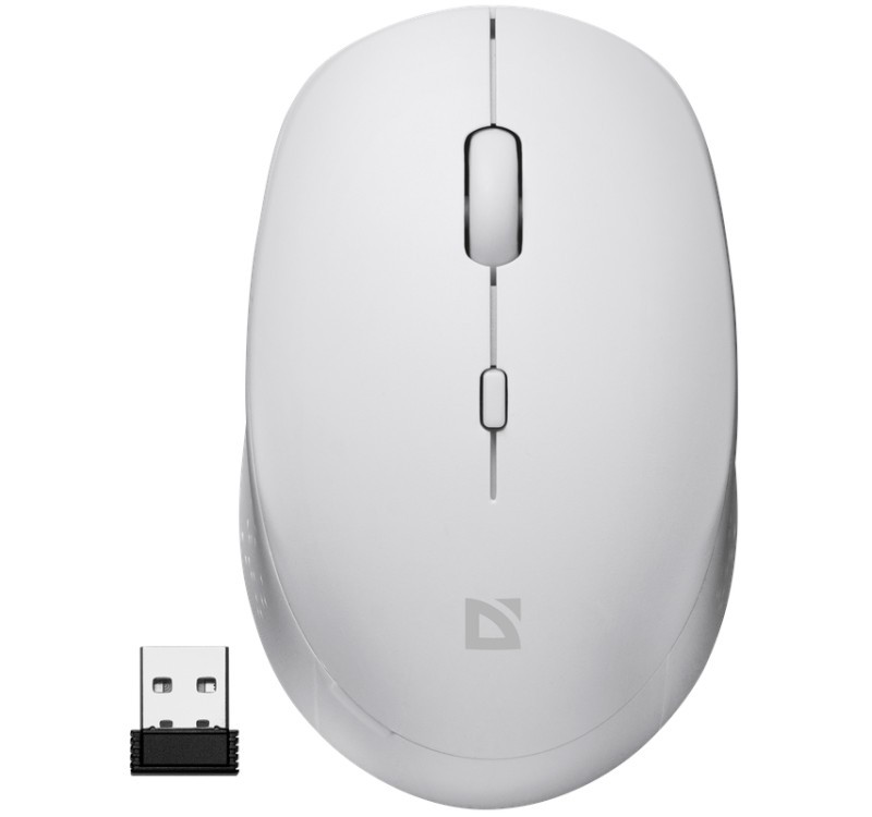 MYSZ DEFENDER AURIS MB-027 RF SILENT BIAŁA OPTICAL — 11