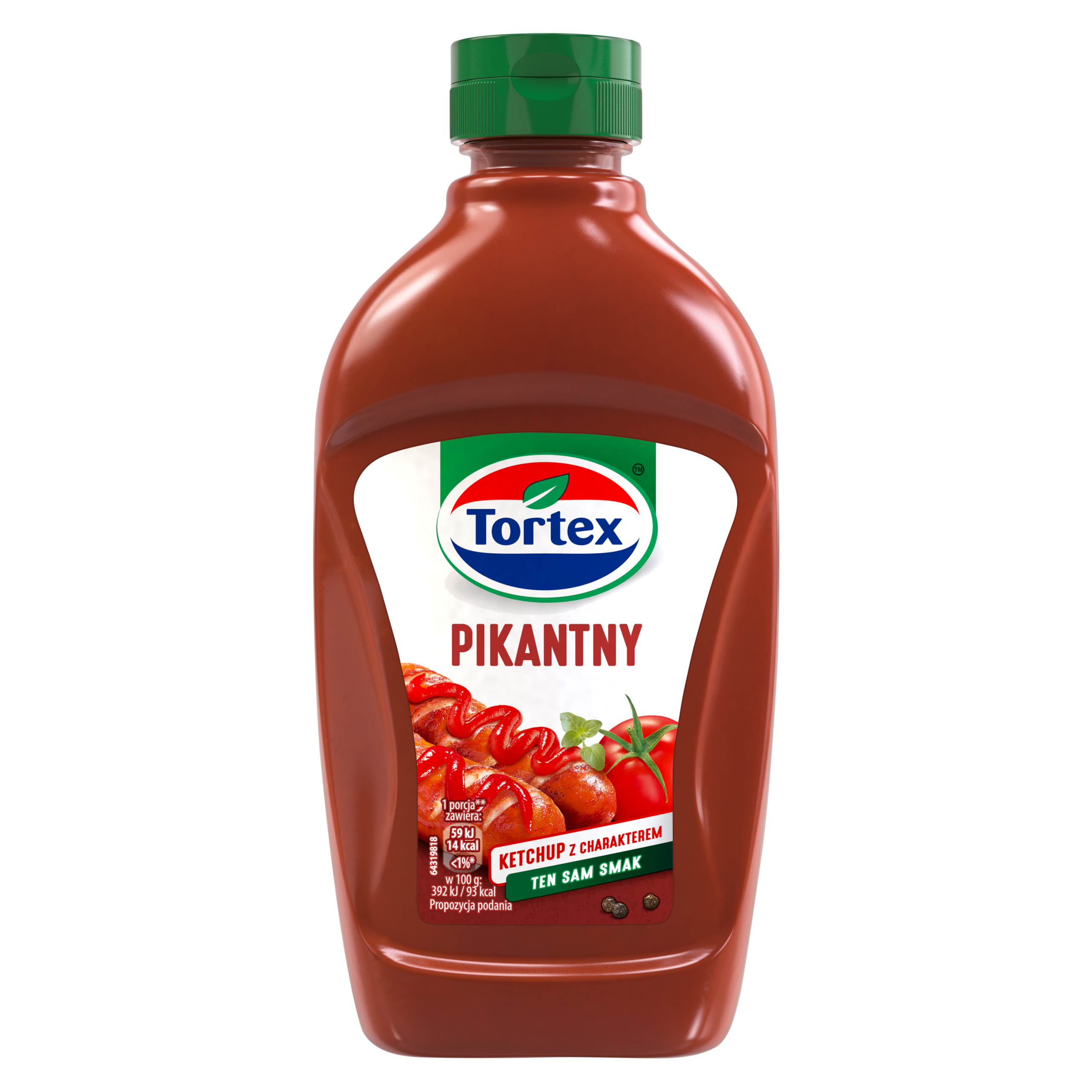 Tortex Ketchup pikantny pomidorowy 470 ml 470 g