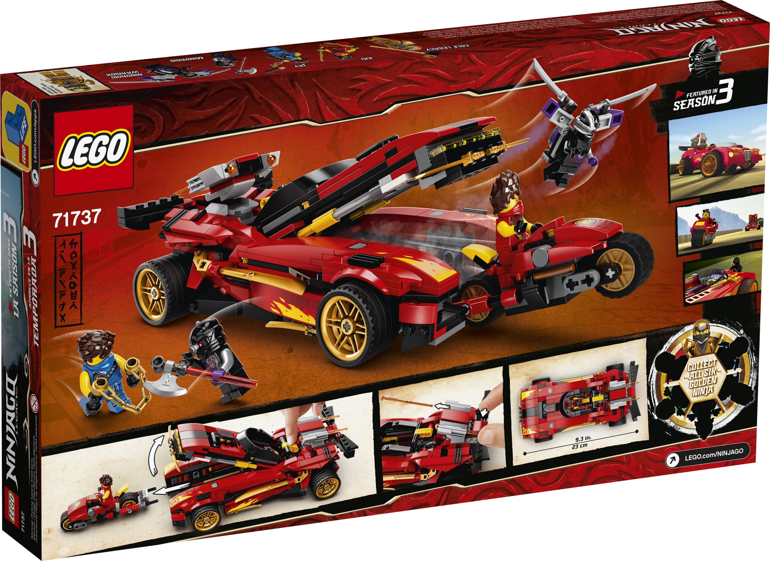 Klocki LEGO 71737 Ninjago - Ninjaścigacz X-1 Marka LEGO