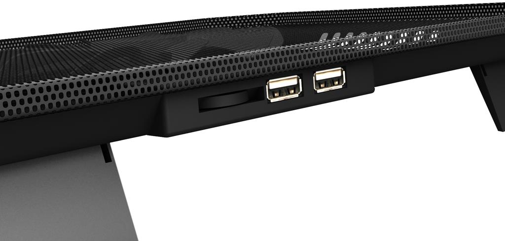 PODKŁADKA CHŁODZĄCA POD LAPTOPA PODSTAWKA 15.6'' Kąt nachylenia 0-0°