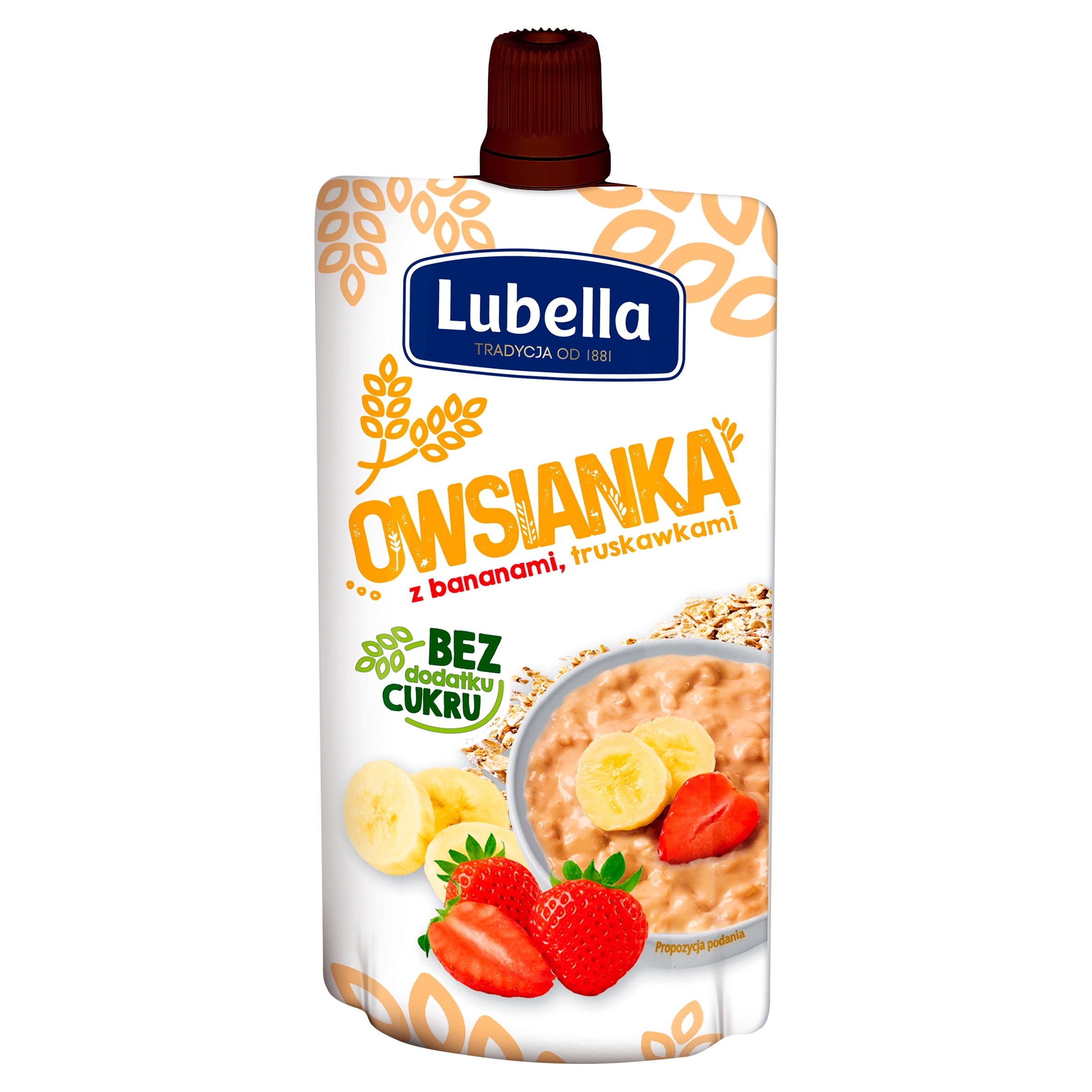 Levně 13 x Lubella Ovesná Kaše s banány a jahodami 100 g