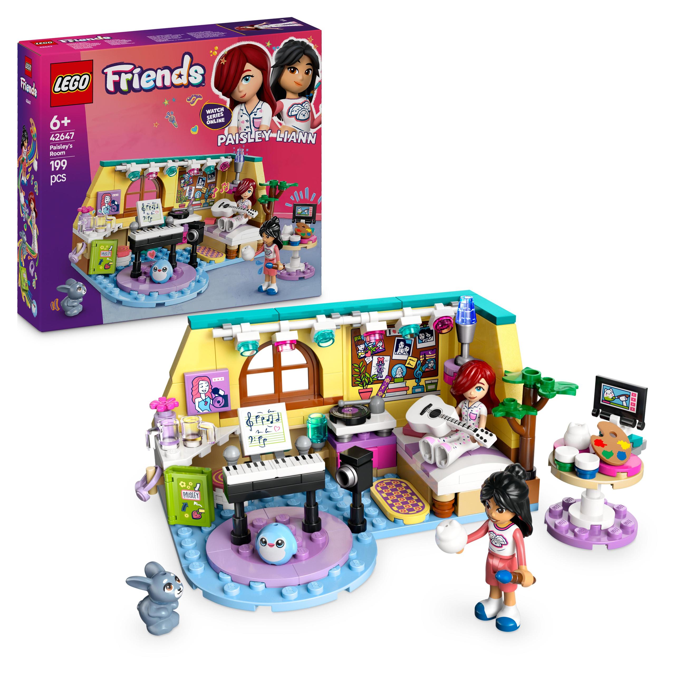 Lego Friends 42647 Pokoj Paisley Figurky Nábytek Příslušenství Stavebnice Sada
