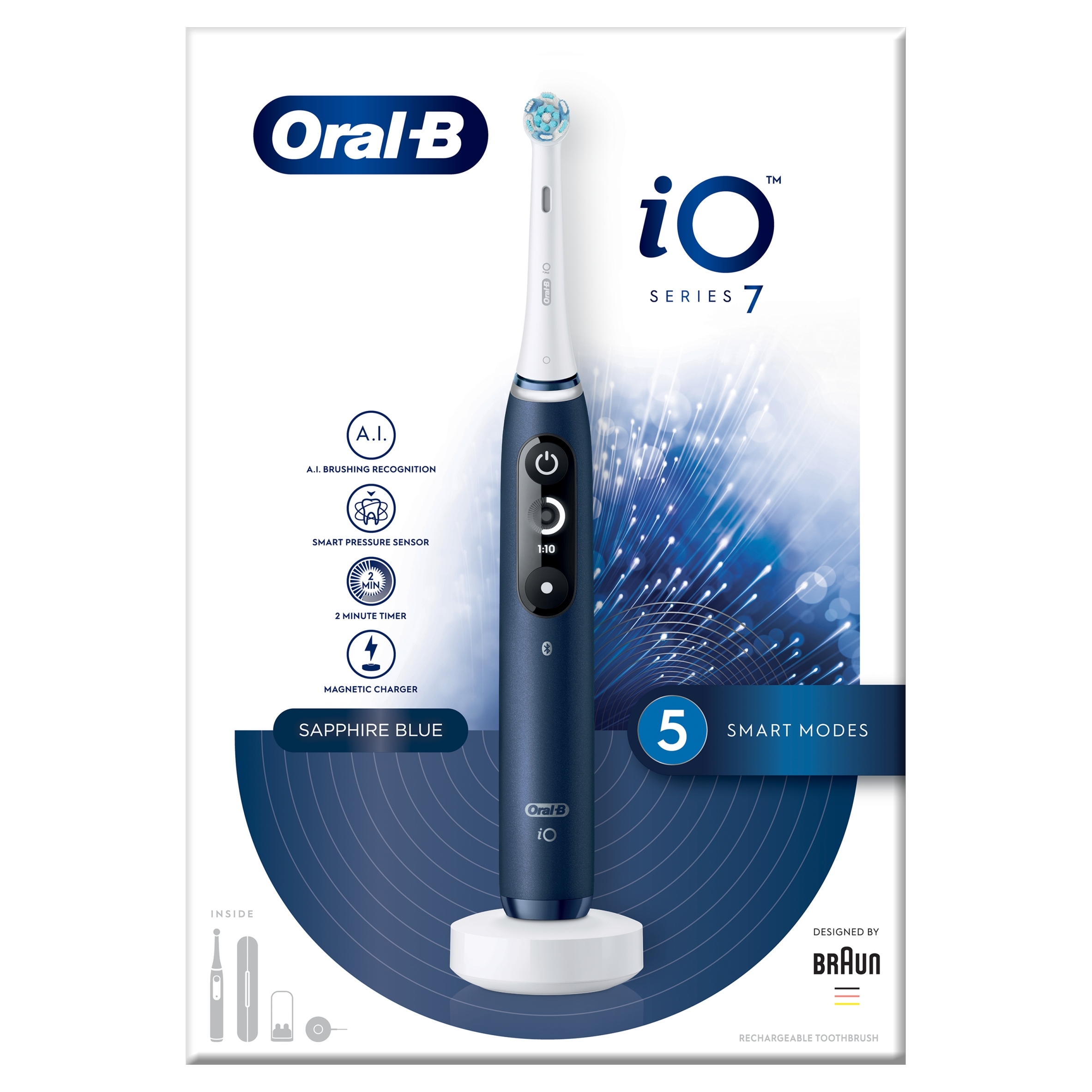 Szczoteczka magnetyczna Oral-b Io 7 Sapphire Blue