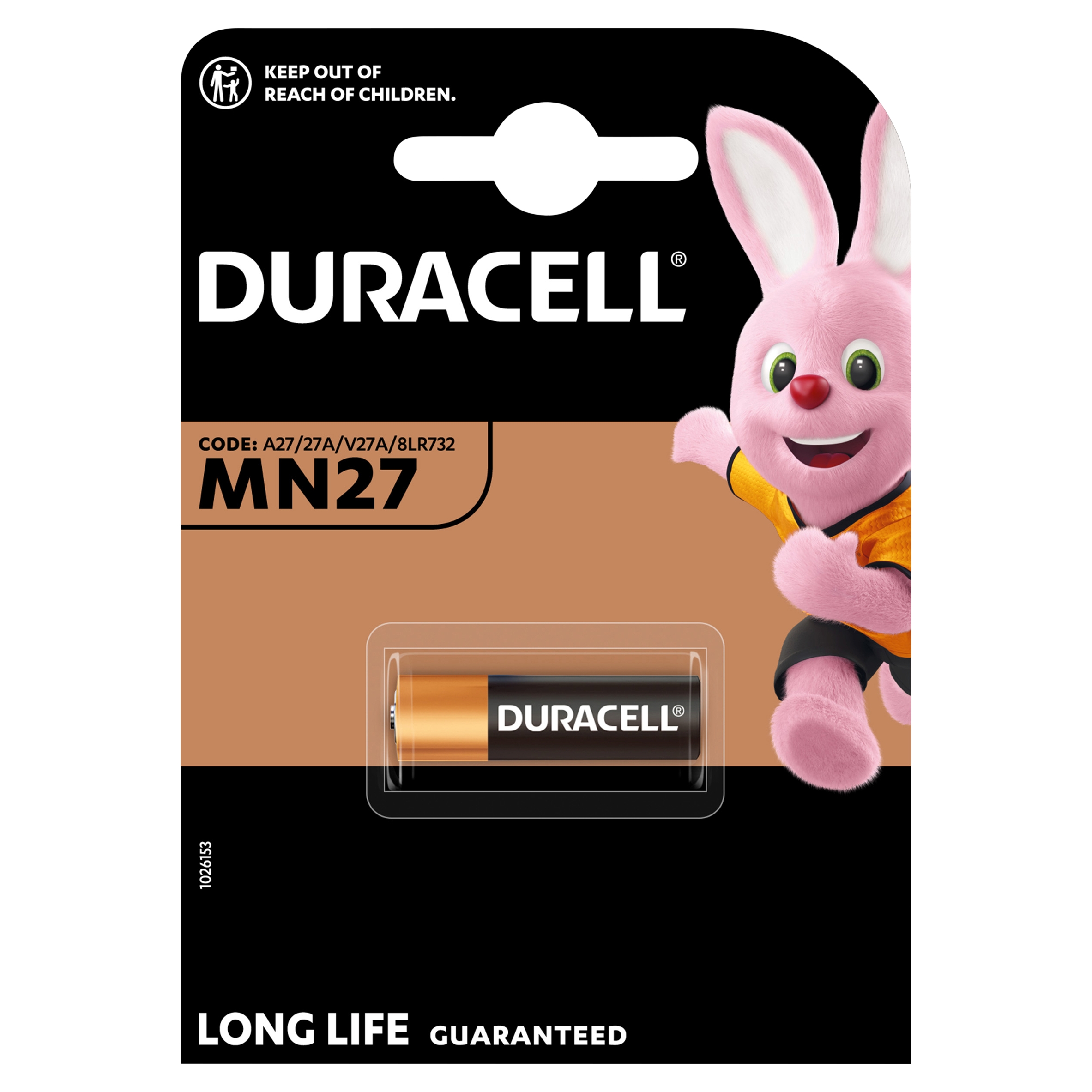 

1x Bateria alkaliczna Duracell MN27 (A27) blister