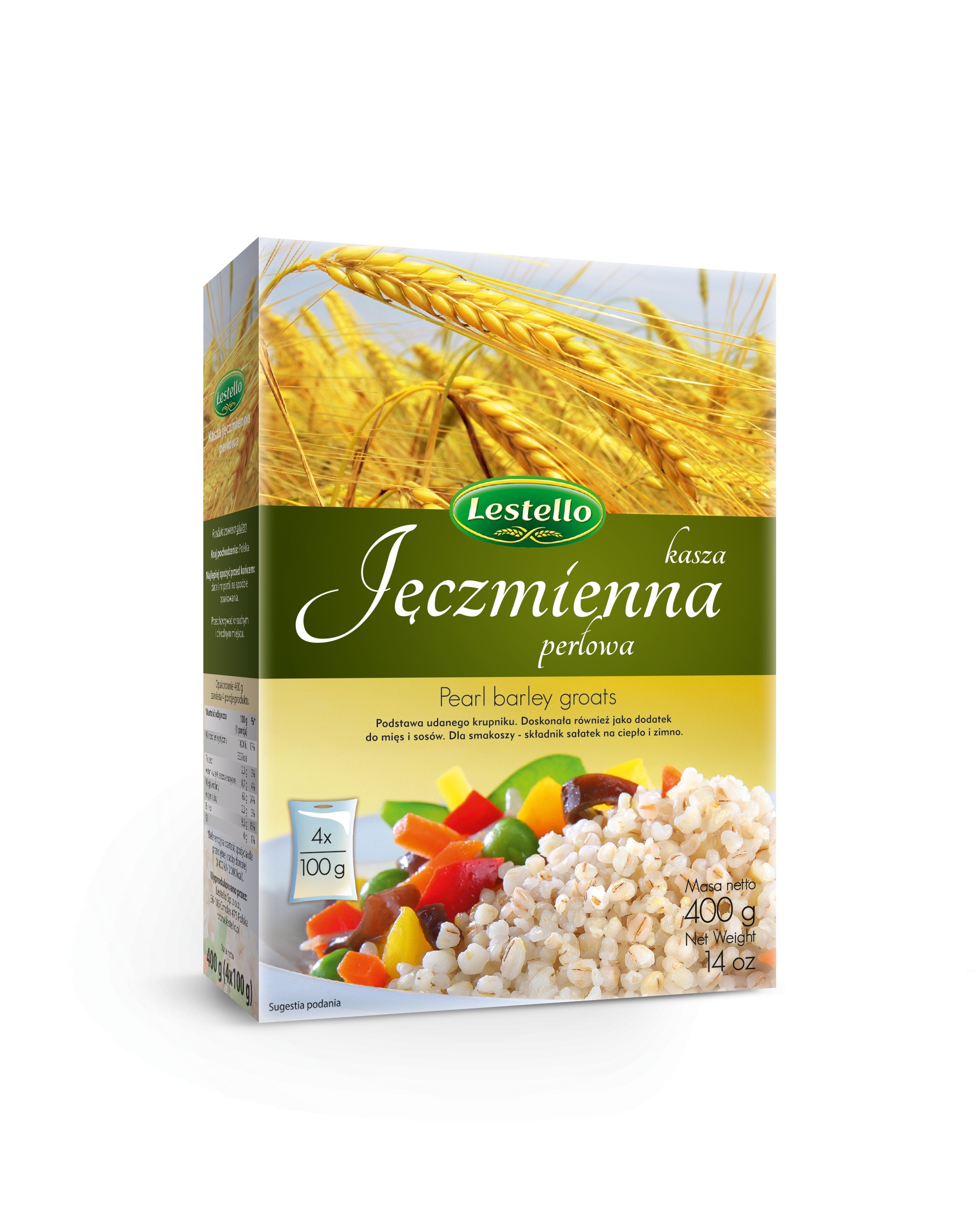 Lestello Perlová ječná kaše 4x100 g