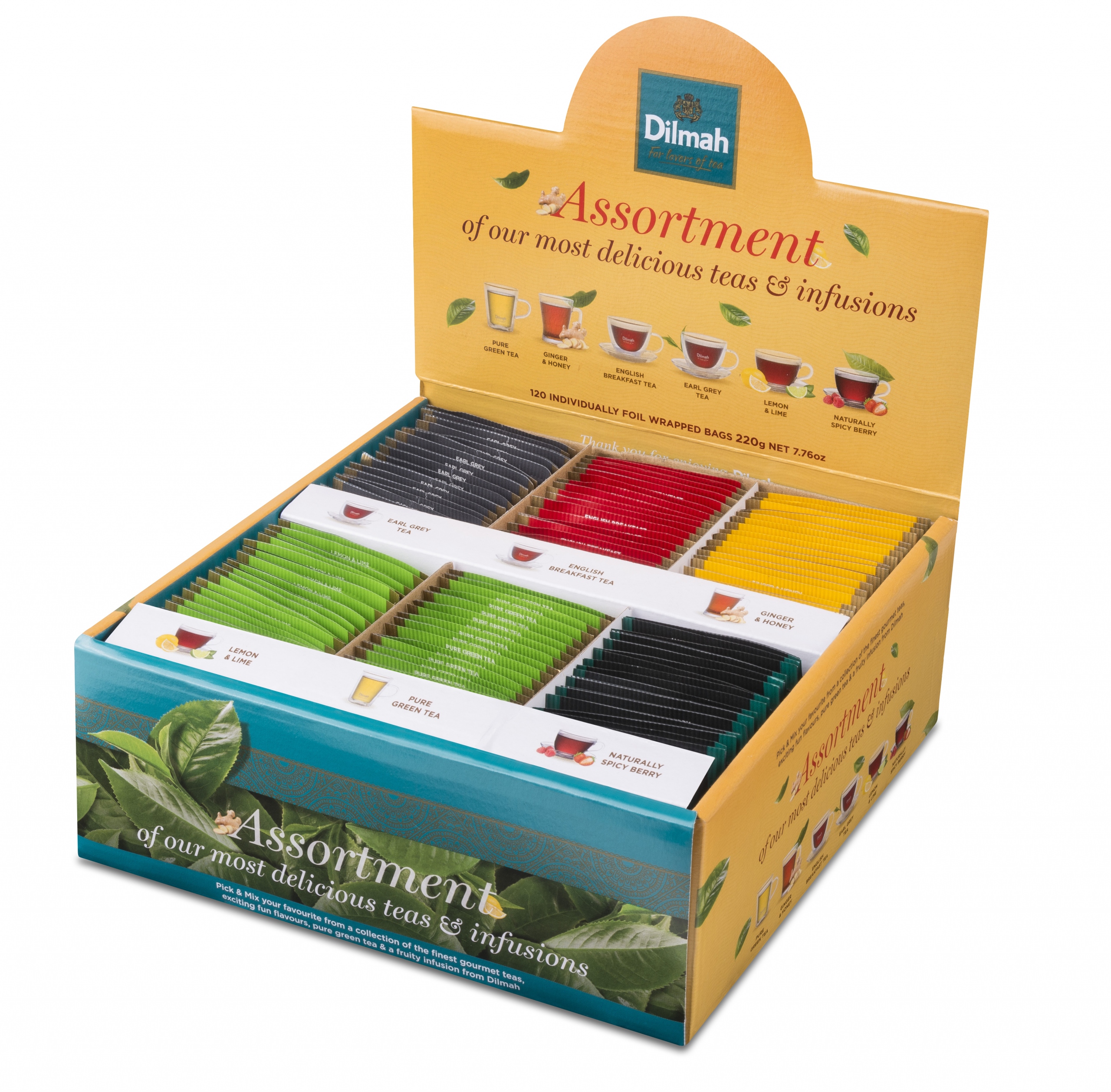 Levně Dilmah čajová sada Pick & Mix Čaj 120 sáčků