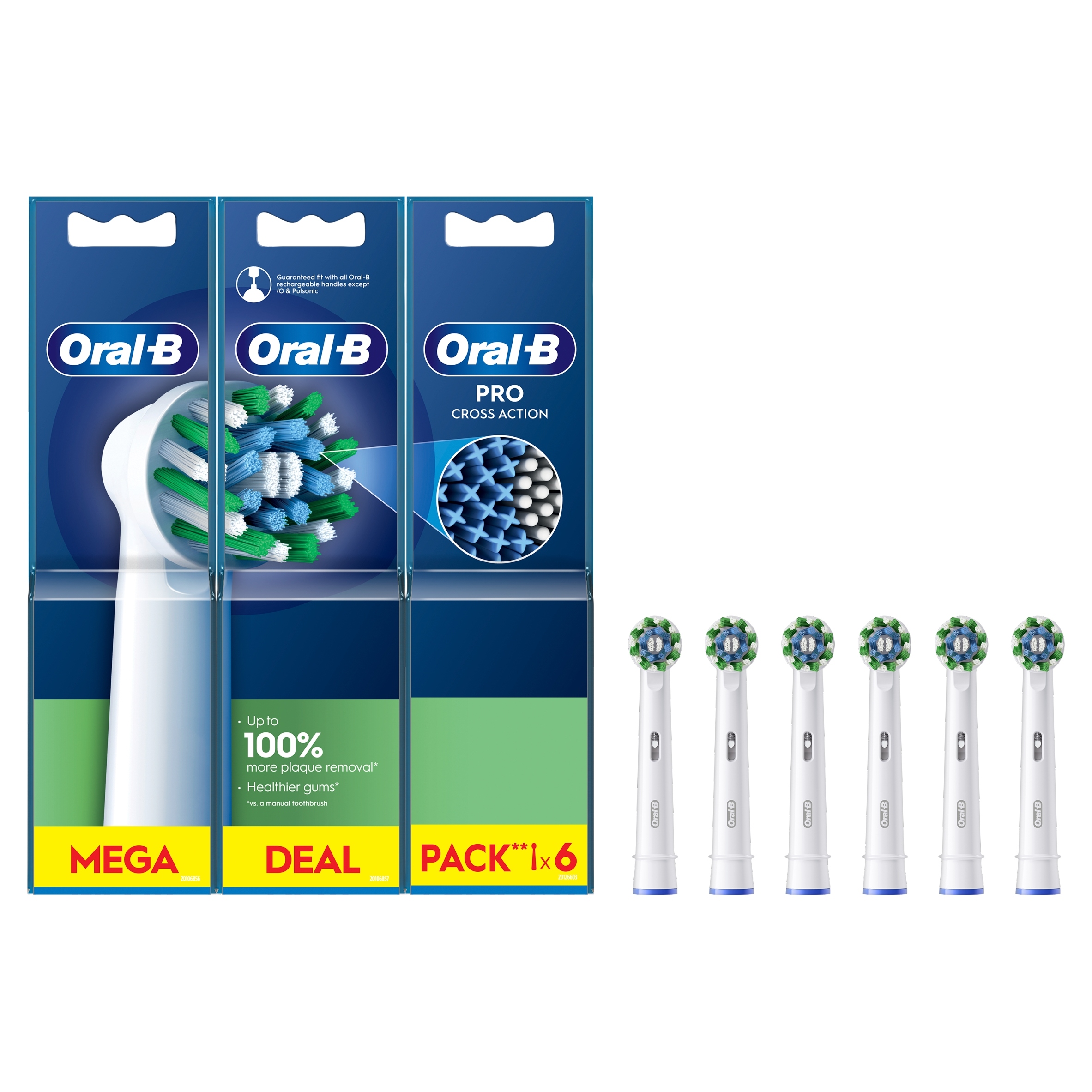 Końcówki do szczoteczki elektrycznej Oral-B Pro CrossAction 6pak oryginalne