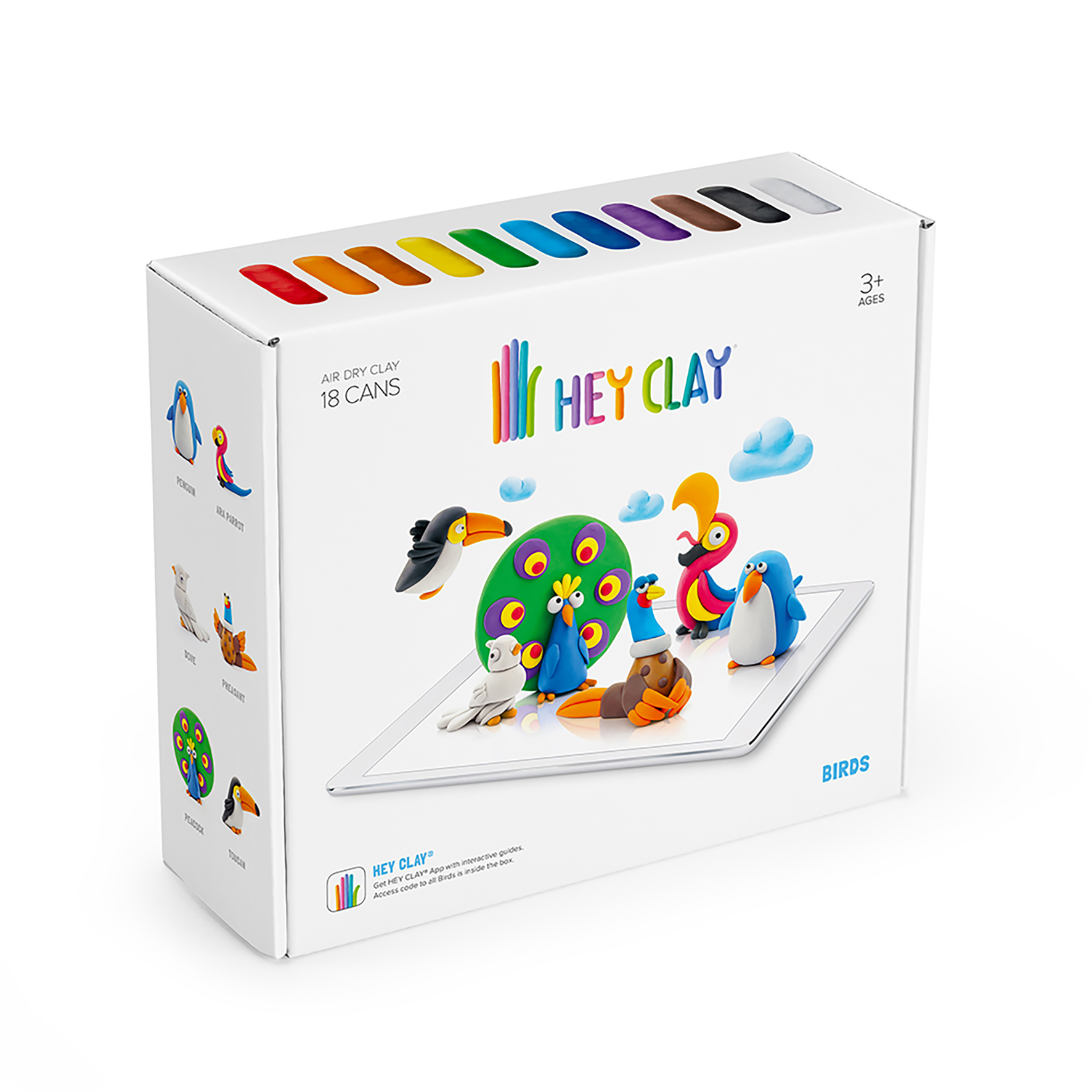 

Hey Clay Masa plastyczna Ptaki Tm Toys HCLSE003PCS