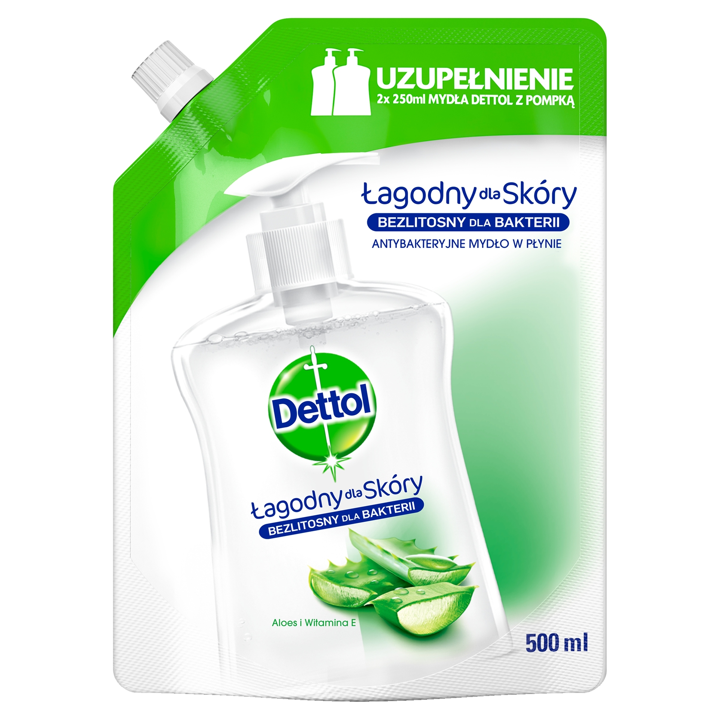 Mydło do rąk Dettol Aloesowy 500 ml 600 g EAN (GTIN) 5900627059939