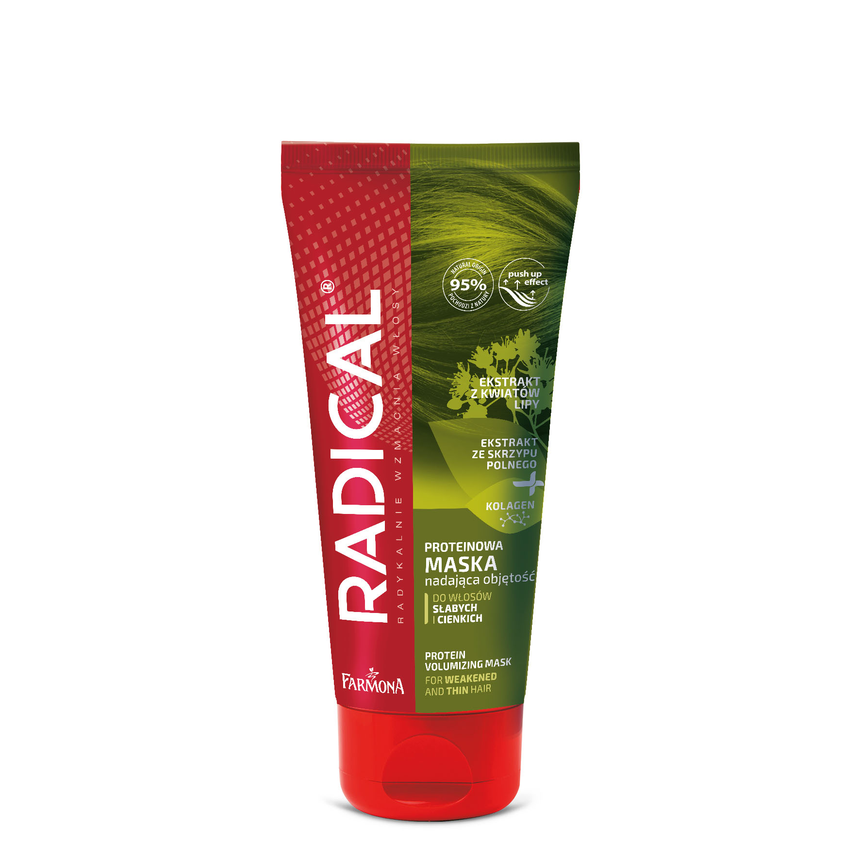 RADICAL MASKA PROTEINOWA NADAJĄCA OBJĘTOŚĆ 100ML + 3 x szampon 2 ml Pojemność 100 ml