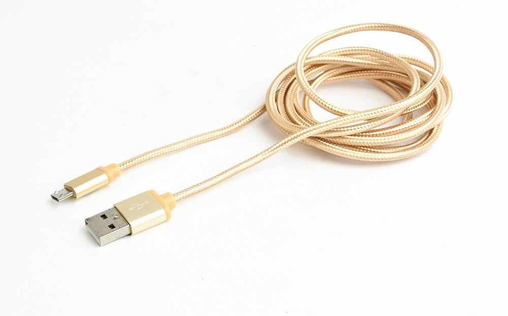 Kabel Micro USB Gembird CCB-mUSB2B-AMBM-6-G złoty