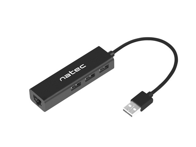 

Hub Usb Dragonfly 3 porty Usb 2.0 + RJ45