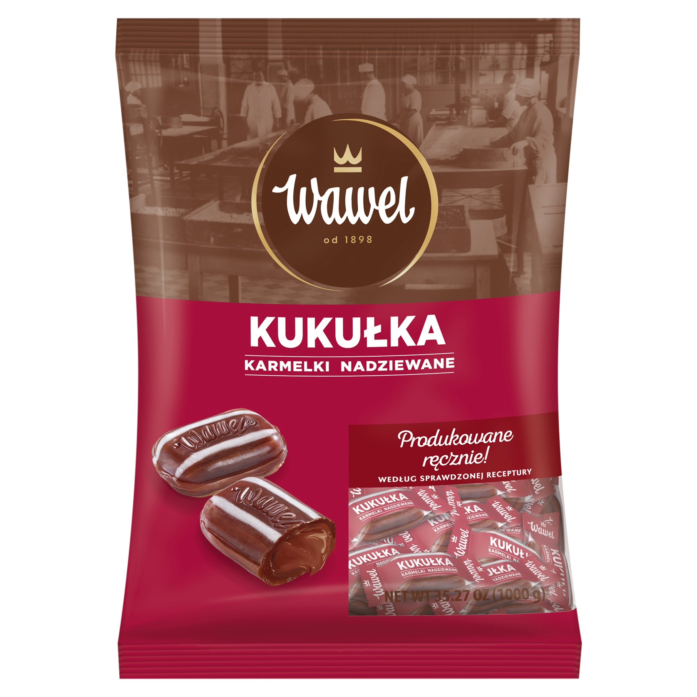 Levně Wawel Kukačka plněné karamelky 1 kg
