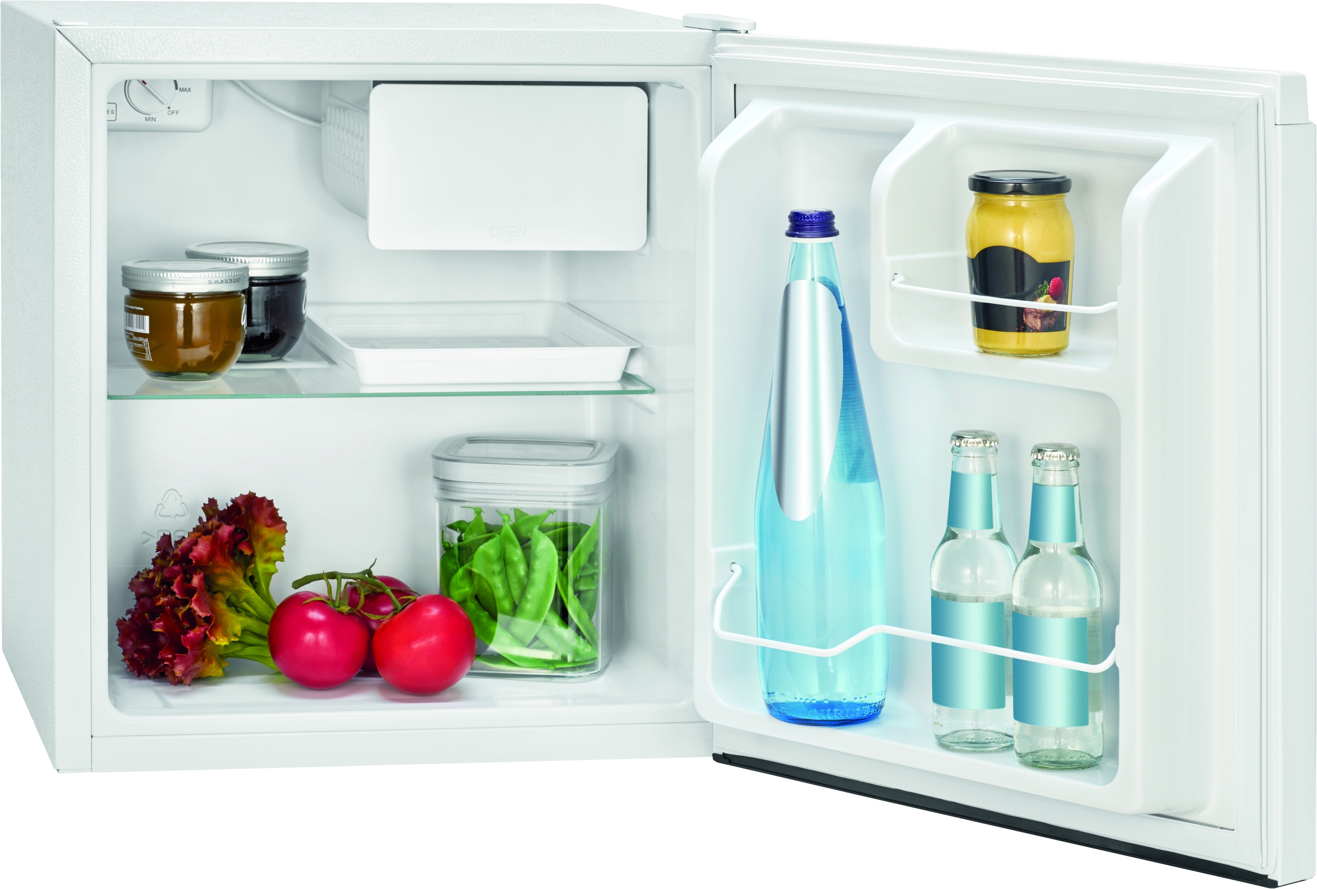 Lednička chladnička mini lednice s mrazákem Bomann Kb 7245 45 litrů bílá