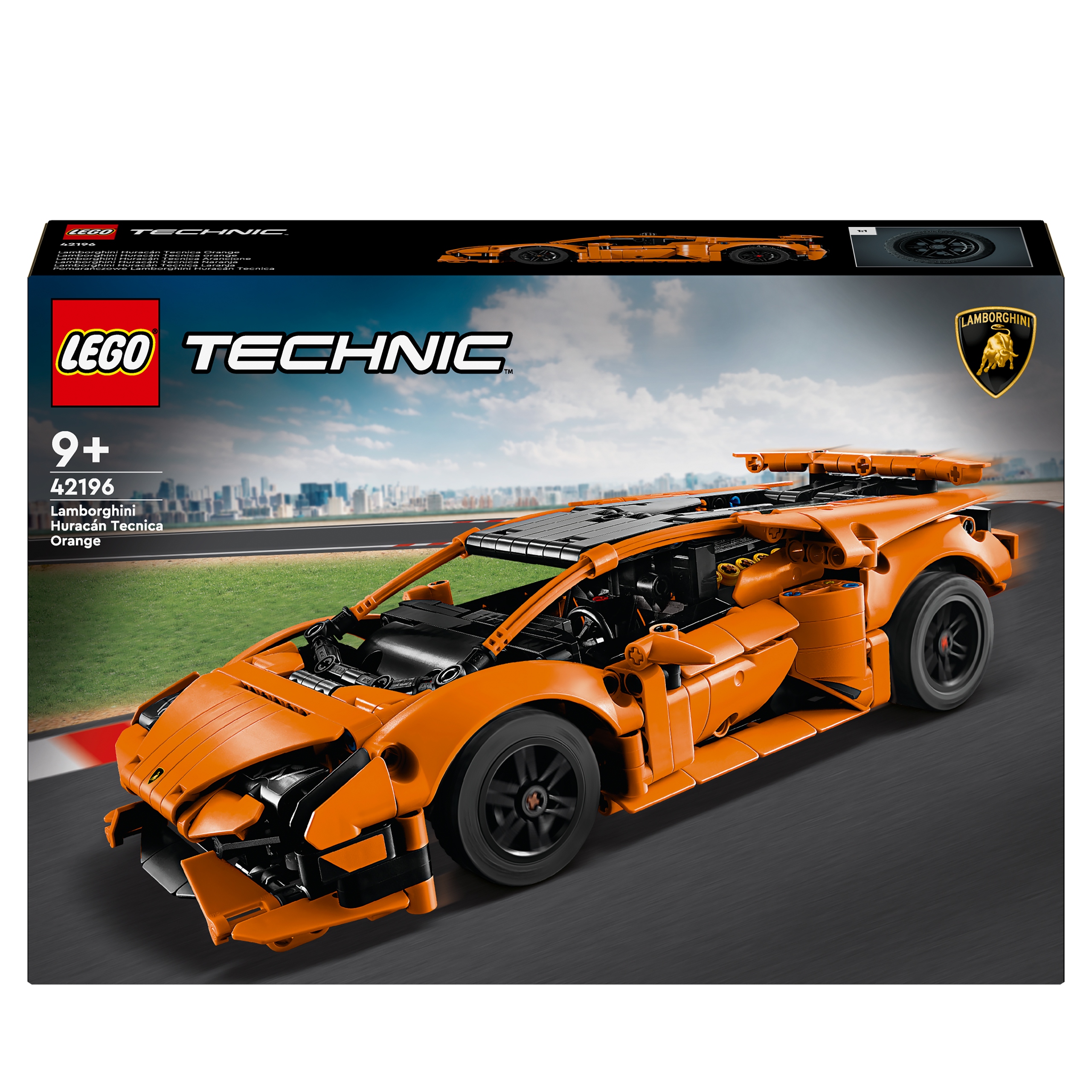 Lego Technic 42196 Oranžové Lamborghini Huracán Tecnica