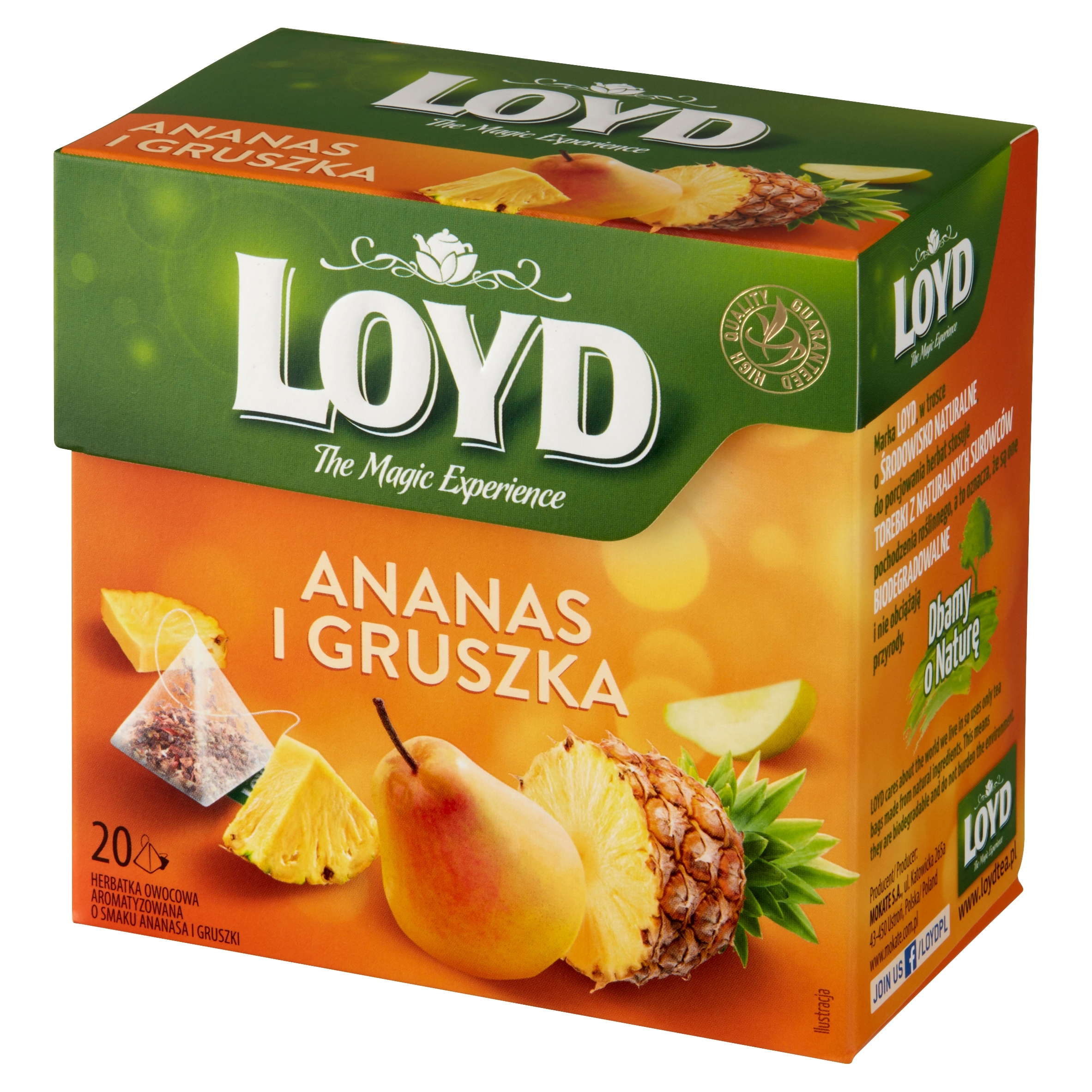LOYD HERBATA OWOCOWA ANANAS I GRUSZKA 20 g