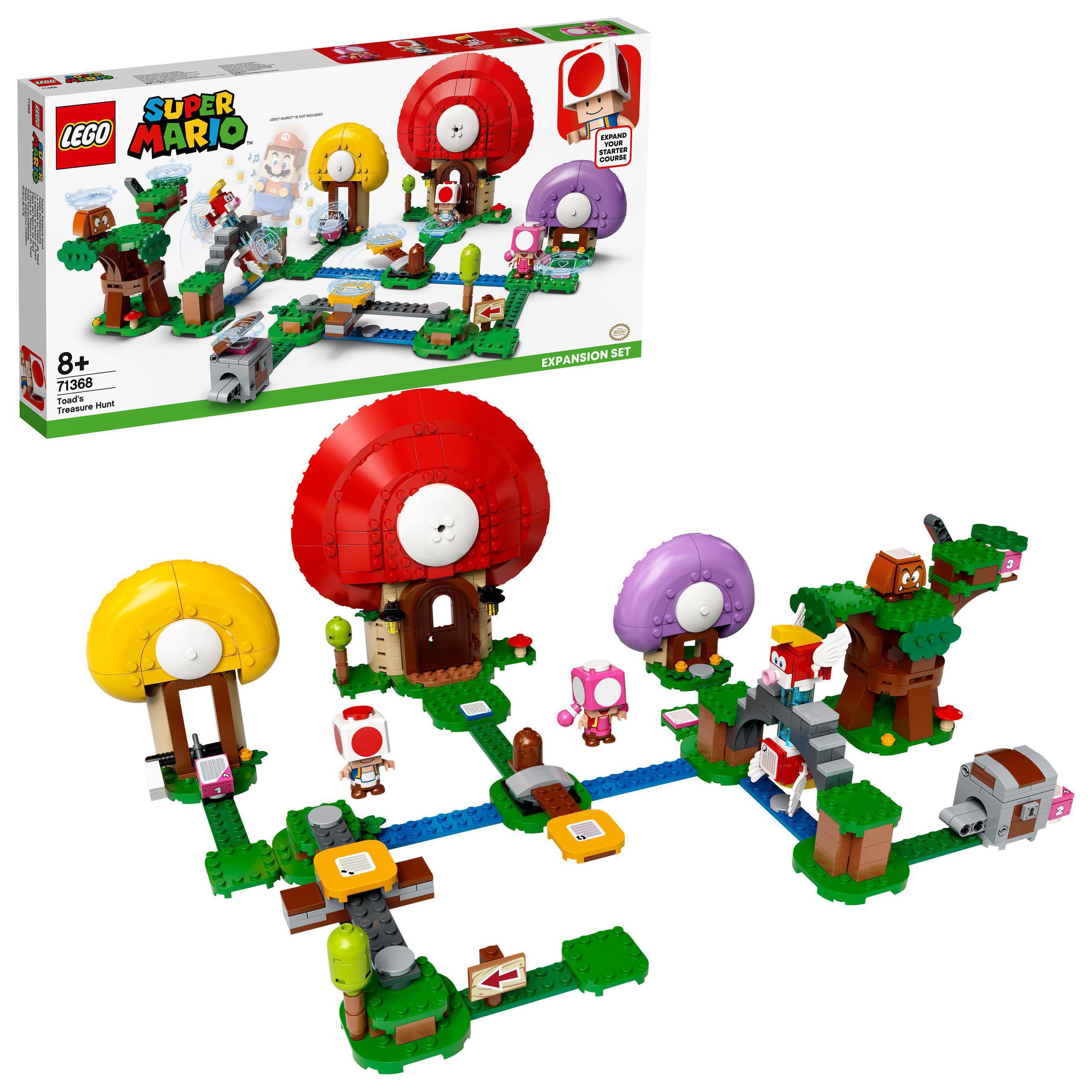 LEGO 71368 Super Mario 71368 Toad szuka skarbu zestaw rozszerzający +GRATIS