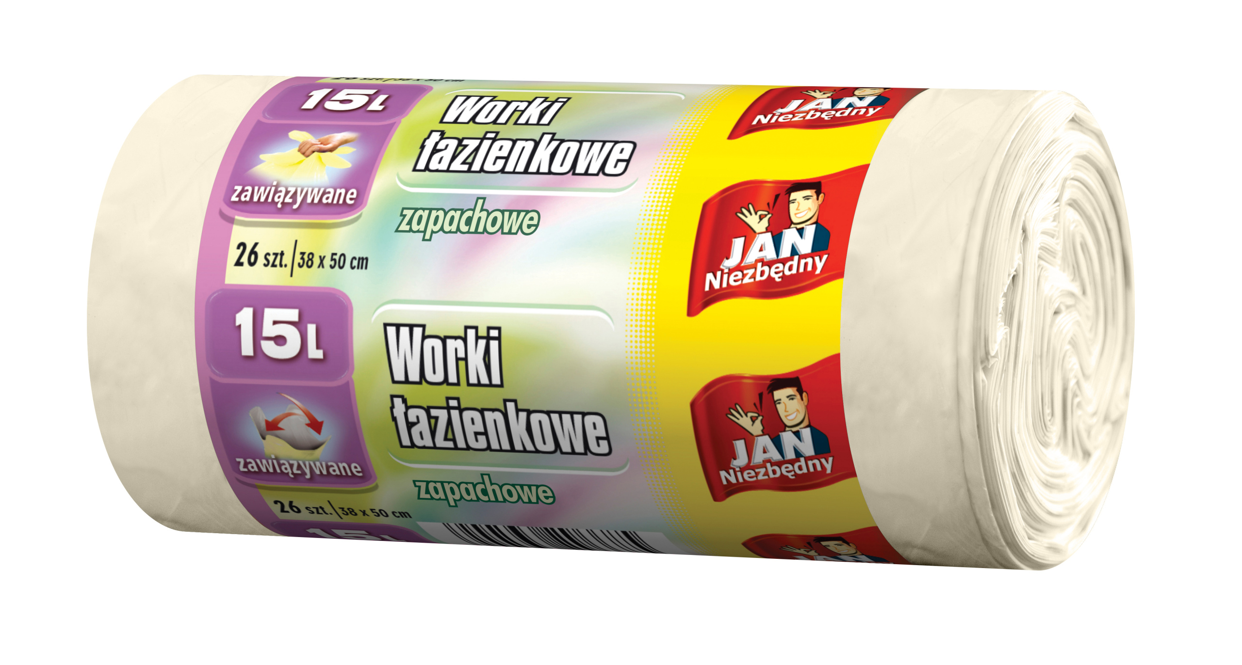 Levně 13X Jan Niezbędny Koupelnové pytle na odpadky LD vázané 15 l 26