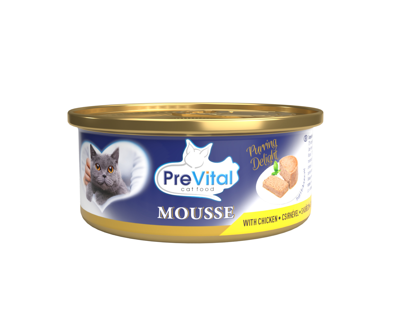 17 X Prevital Mini Konzerva Pro Dospělé Kočky S Kuřecím Masem 85 G