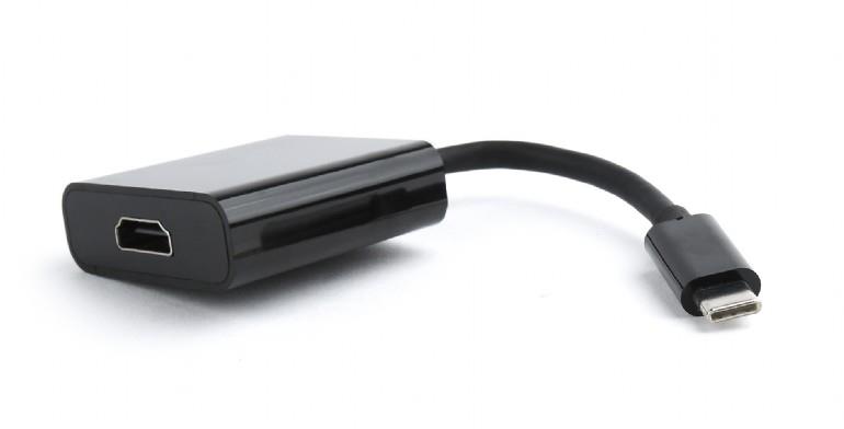Adapter Gembird A-CM-HDMIF-01 USB C - HDMI czarny