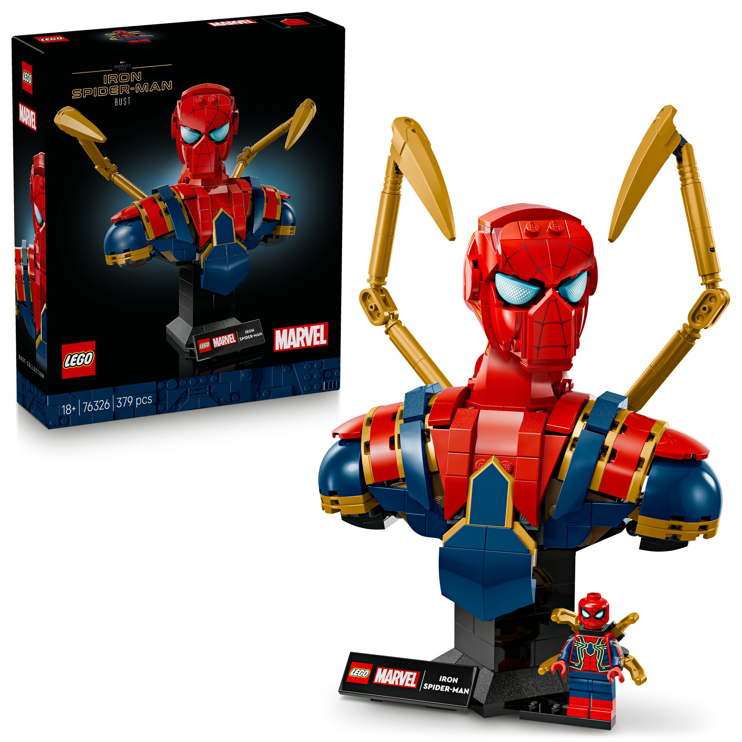 Lego Marvel 76326 Busta Iron Spider-Mana