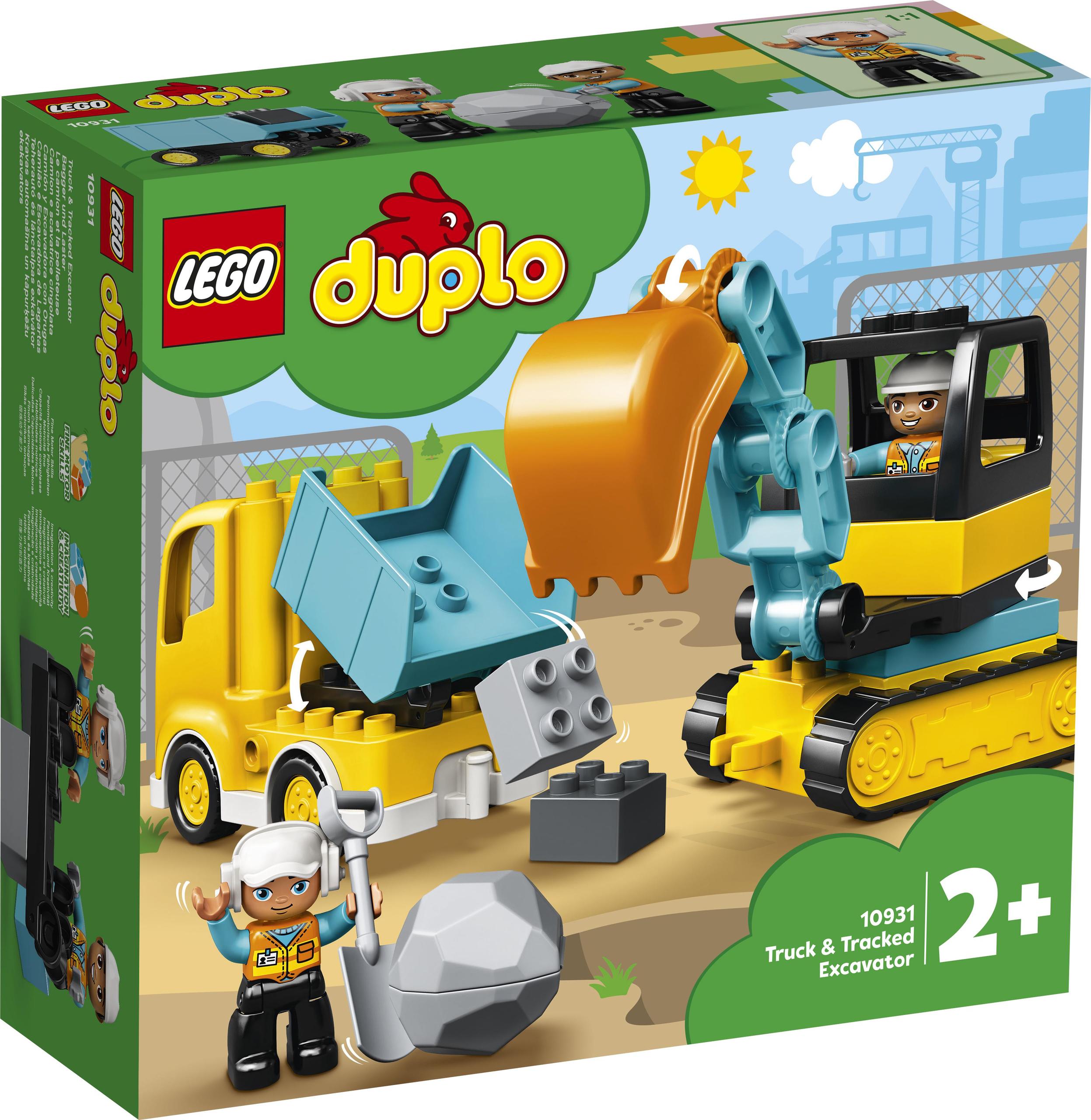 Lego Duplo Ciezarowka I Koparka Zestaw Dla Dzieci Maszyny Budowlane