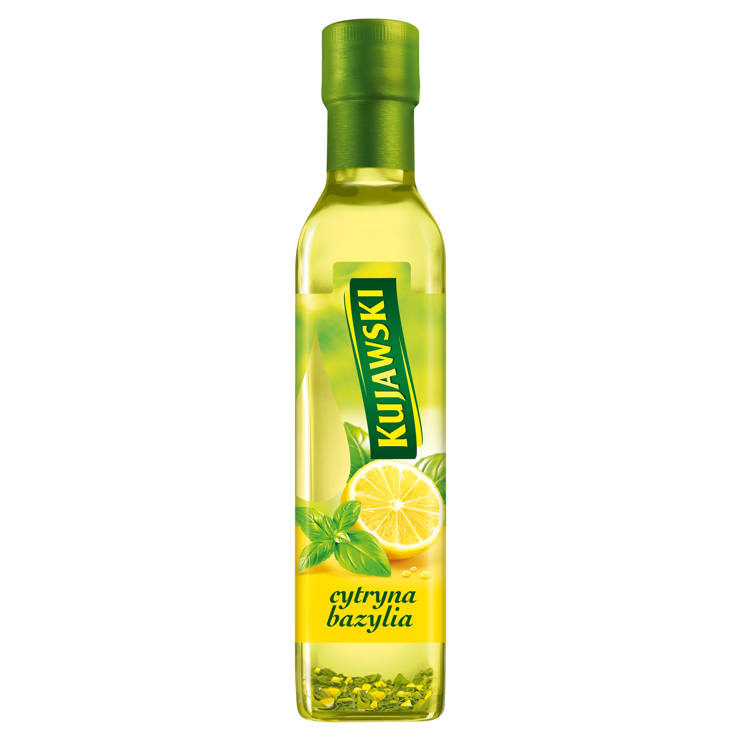 Levně 5X Řepkový olej z prvního lisování s citronem a bazalkou Kujawski 250 ml