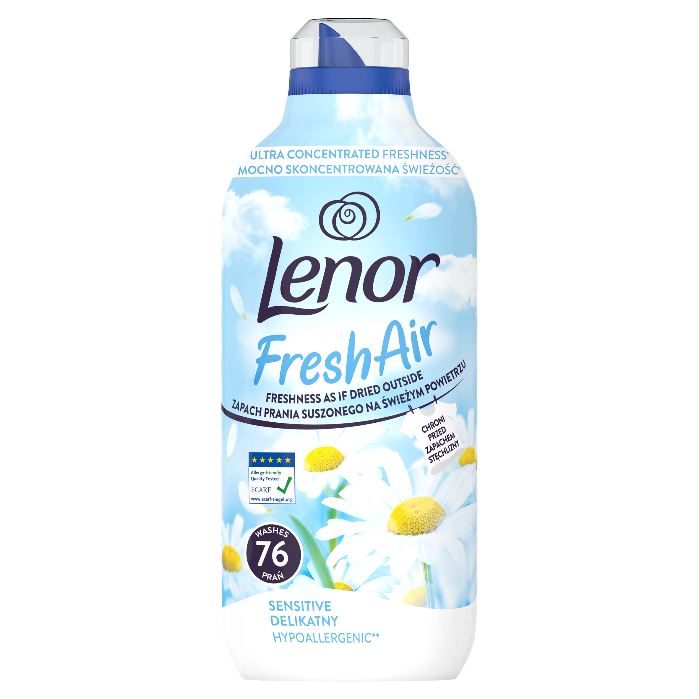Lenor Fresh Air Tekutá aviváž 76 praní, Sensitive x2