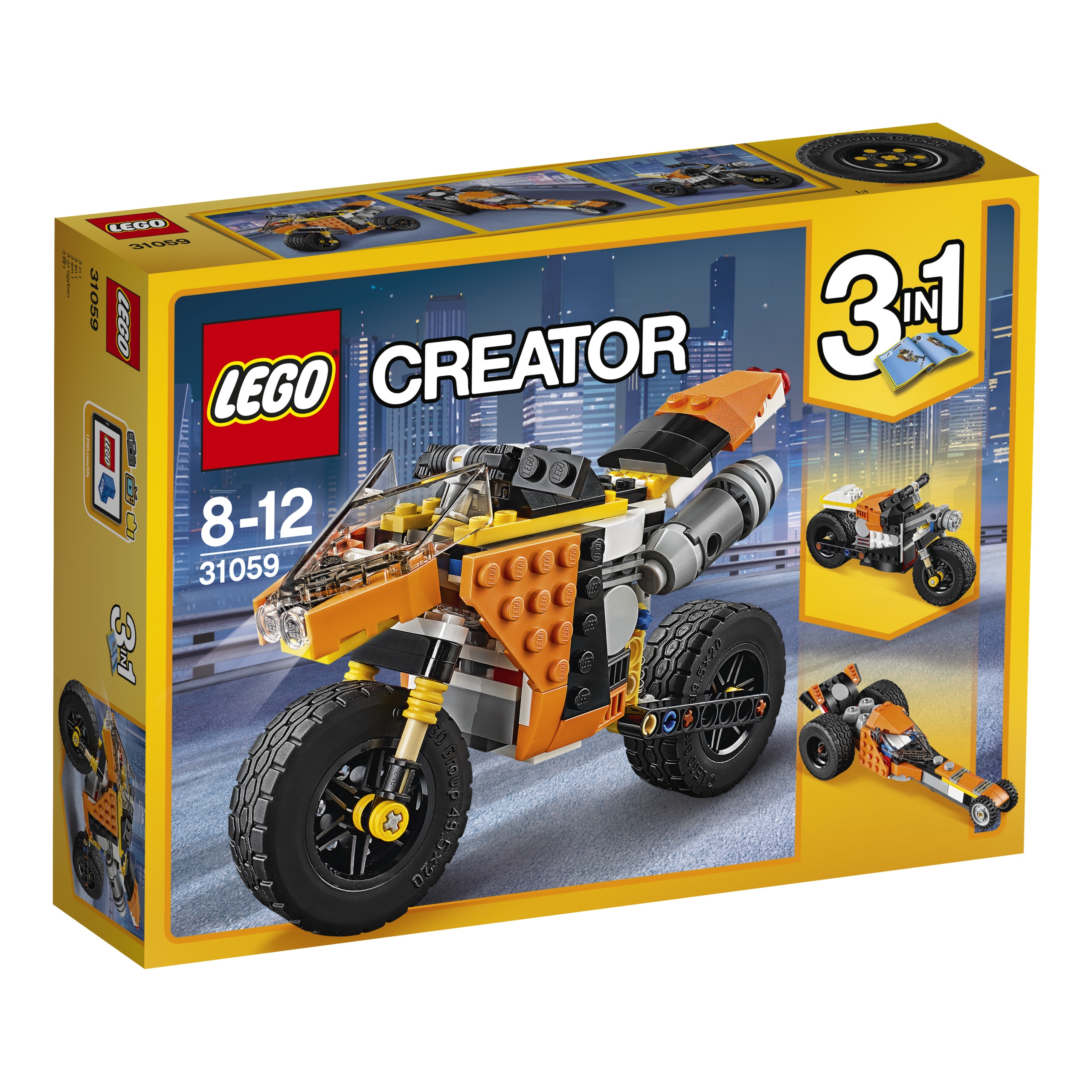Lego Creator 3v1 31059 Motocykl z bulváru zapadajícího slunce