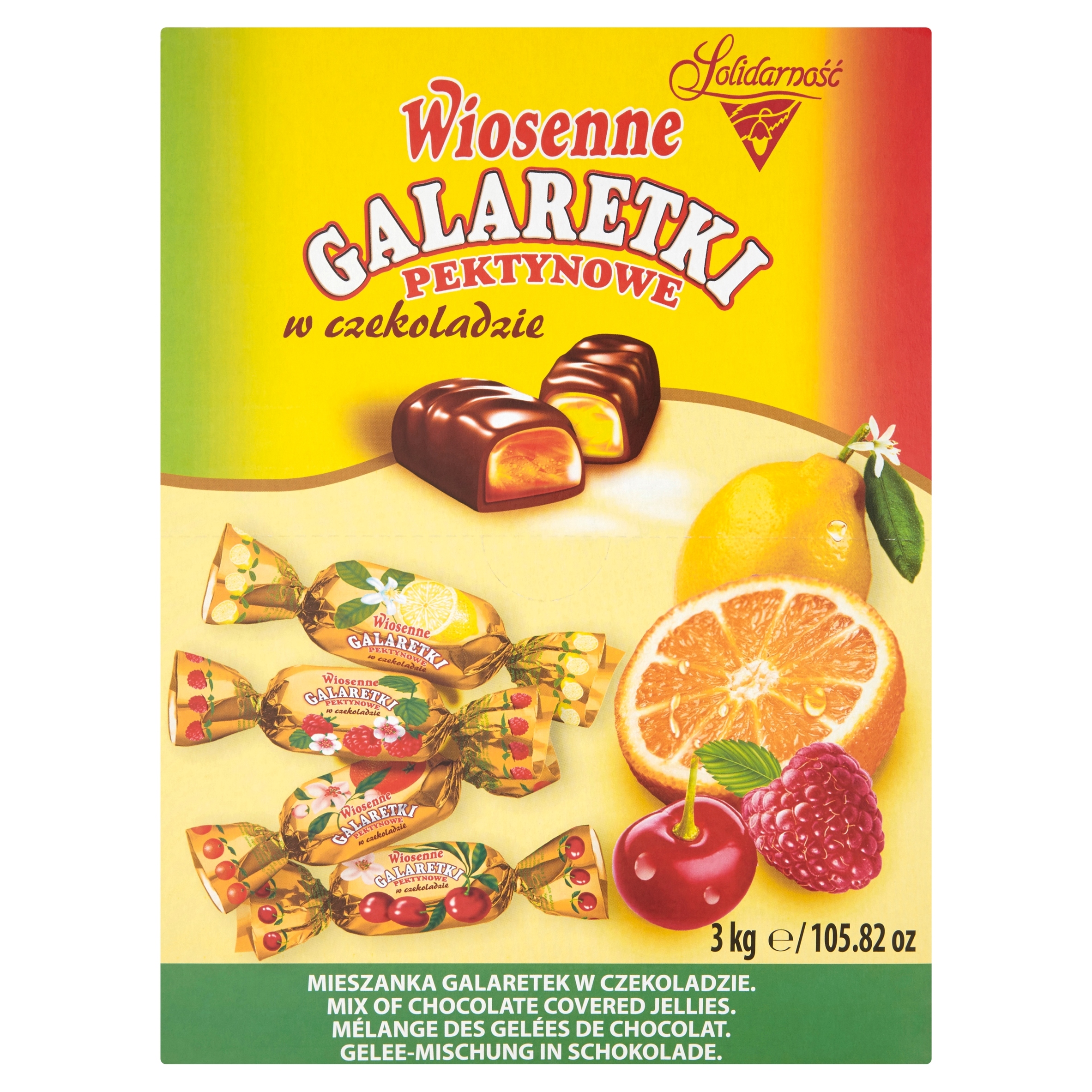 Solidarność Wiosenne galaretki pektynowe w czekoladzie 3kg